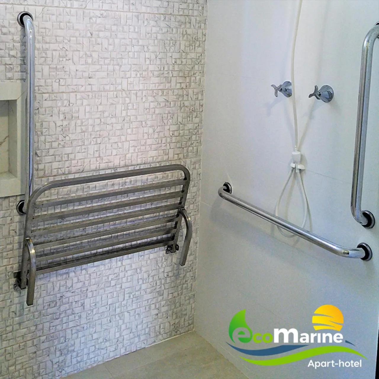 Bathroom in Ecomarine Apart-hotel 800 m Beto Carrero