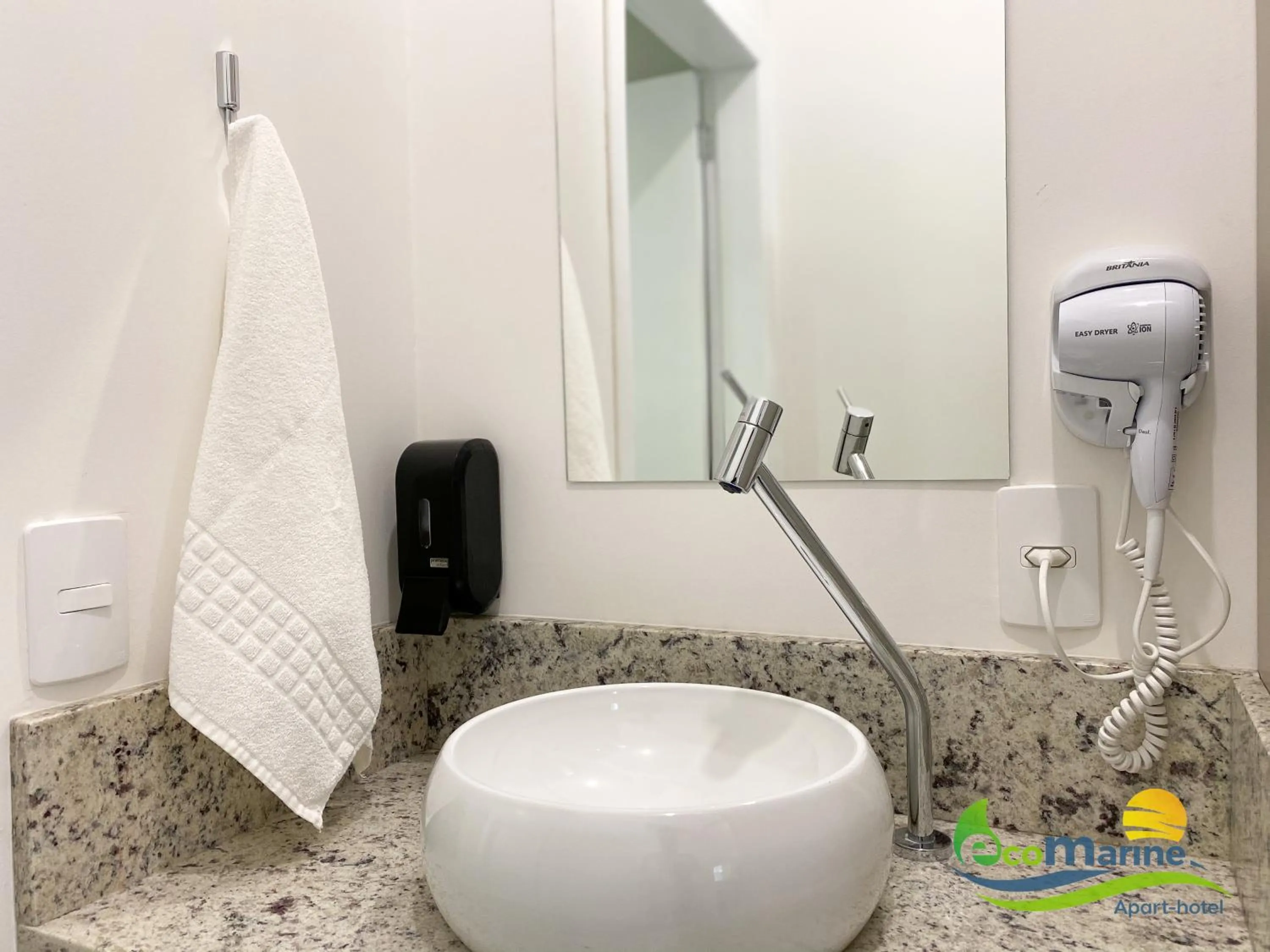 Bathroom in Ecomarine Apart-hotel 800 m Beto Carrero