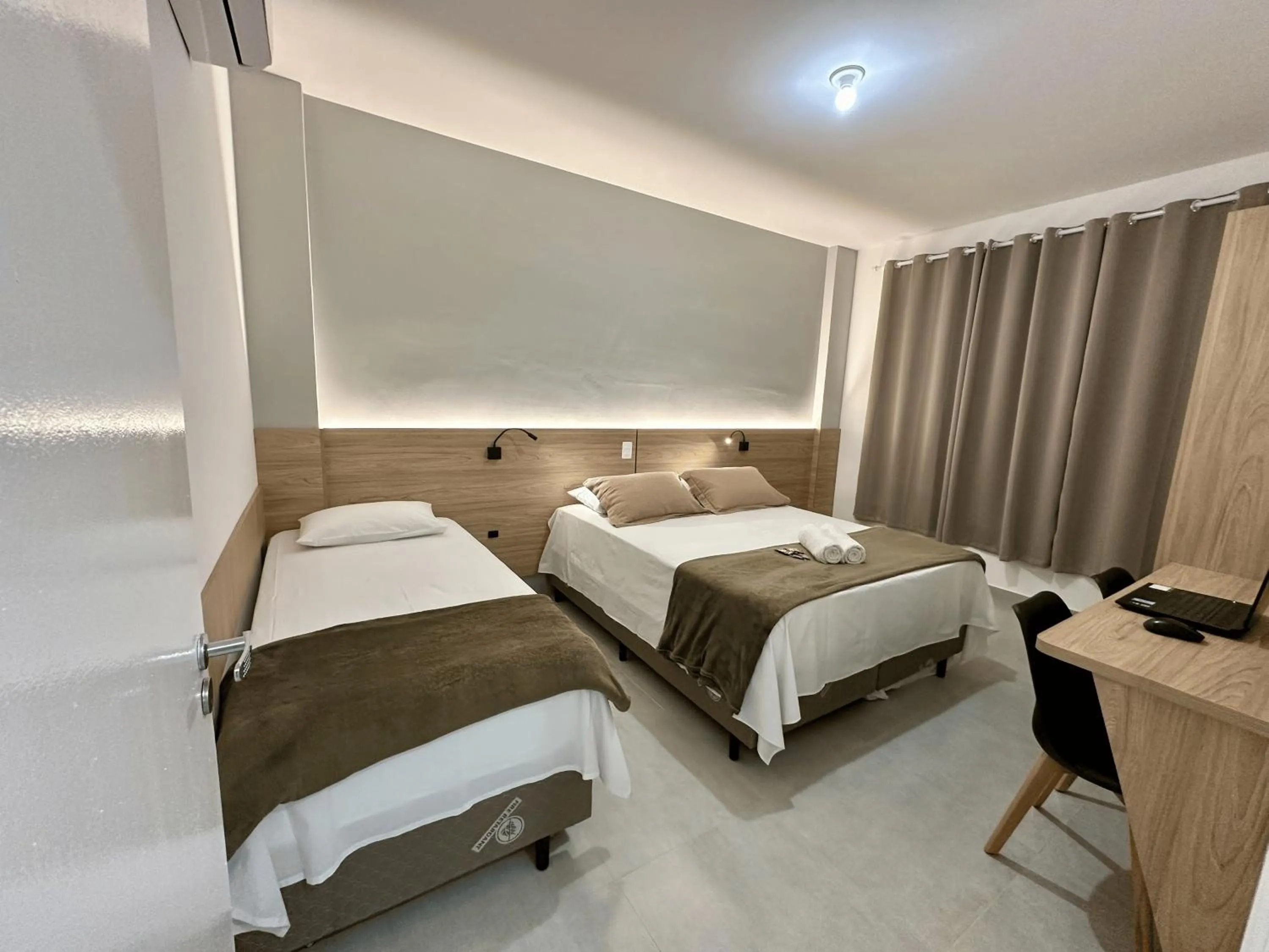 Bed in Ecomarine Apart-hotel 800 m Beto Carrero