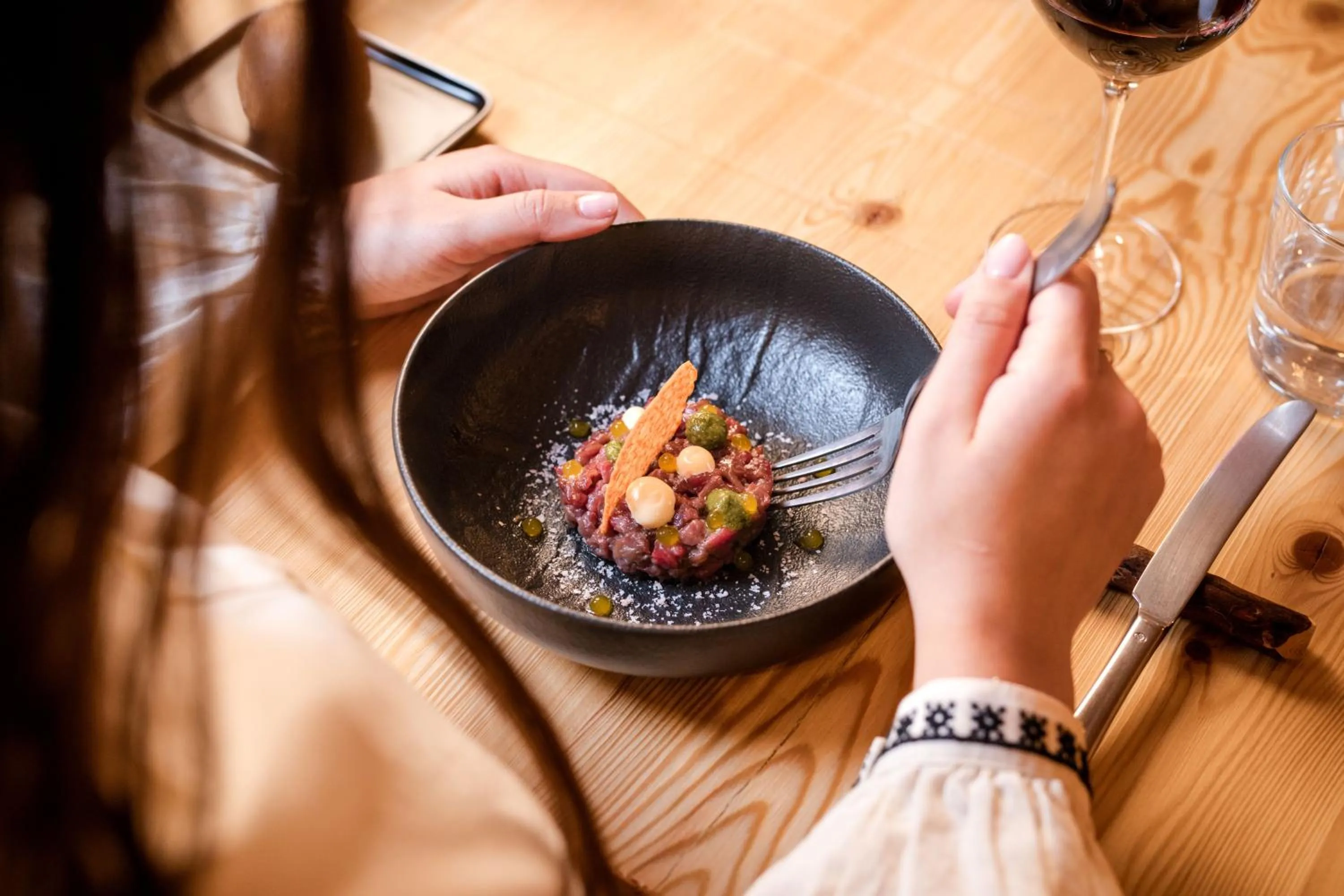 Food and drinks in Hotel Li Anta Rossa - Adults Only