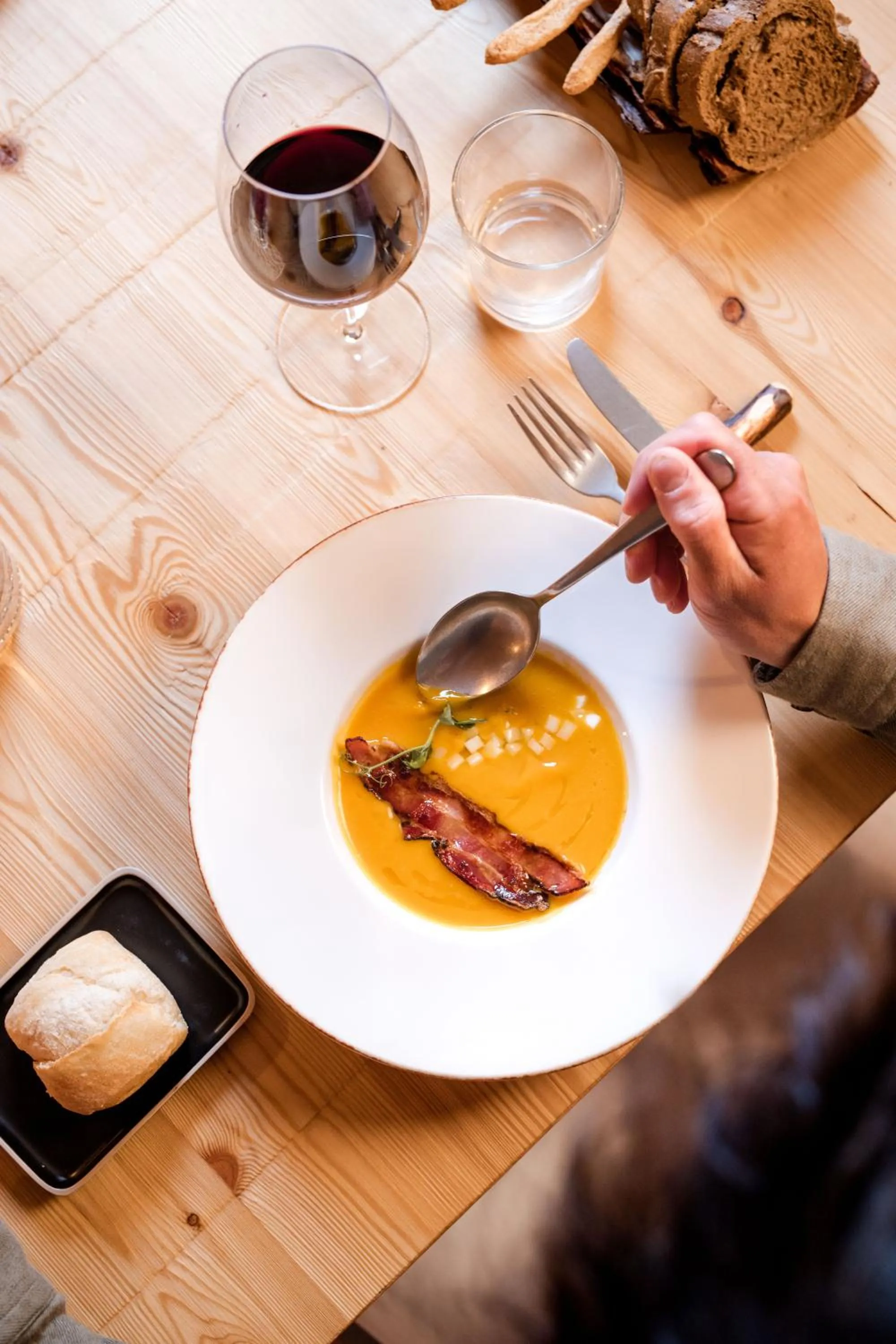 Food and drinks in Hotel Li Anta Rossa - Adults Only