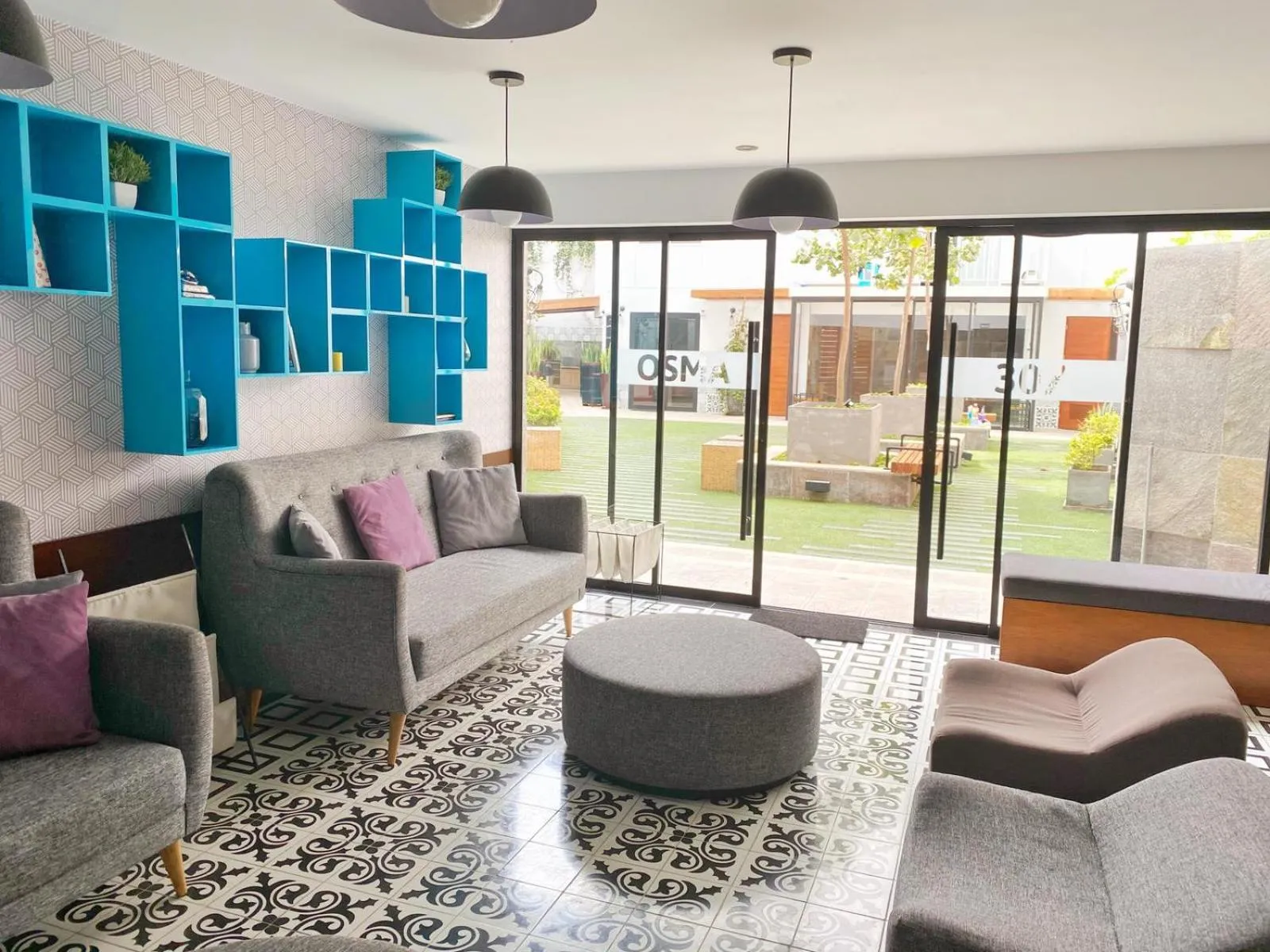 Seating area in Osma by Wynwood House