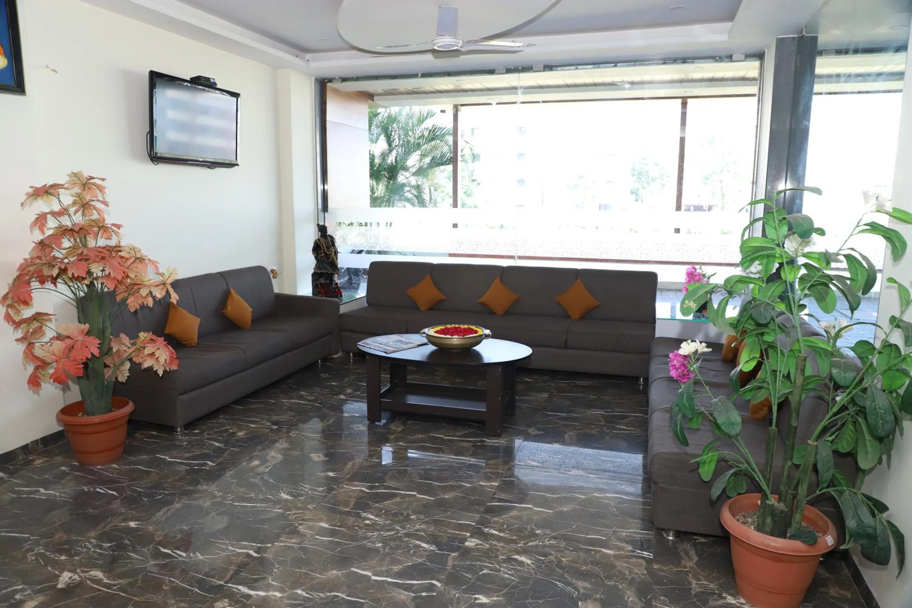 Lobby or reception in Hotel Sai Bansi