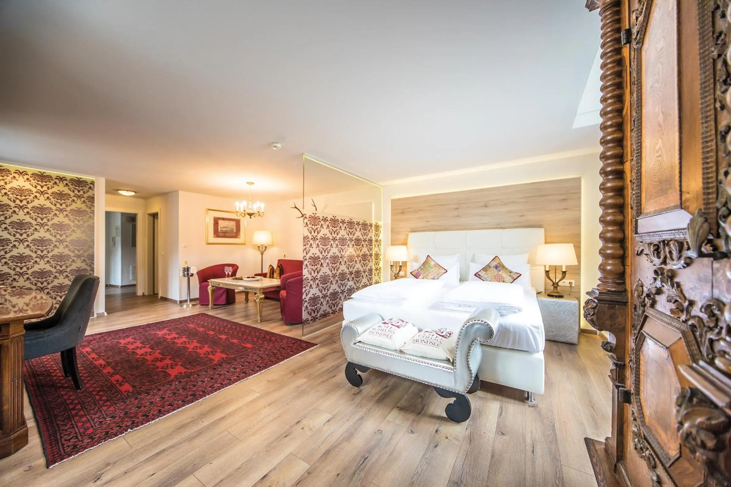 Bedroom, Bed in Schlosshotel Mondsee