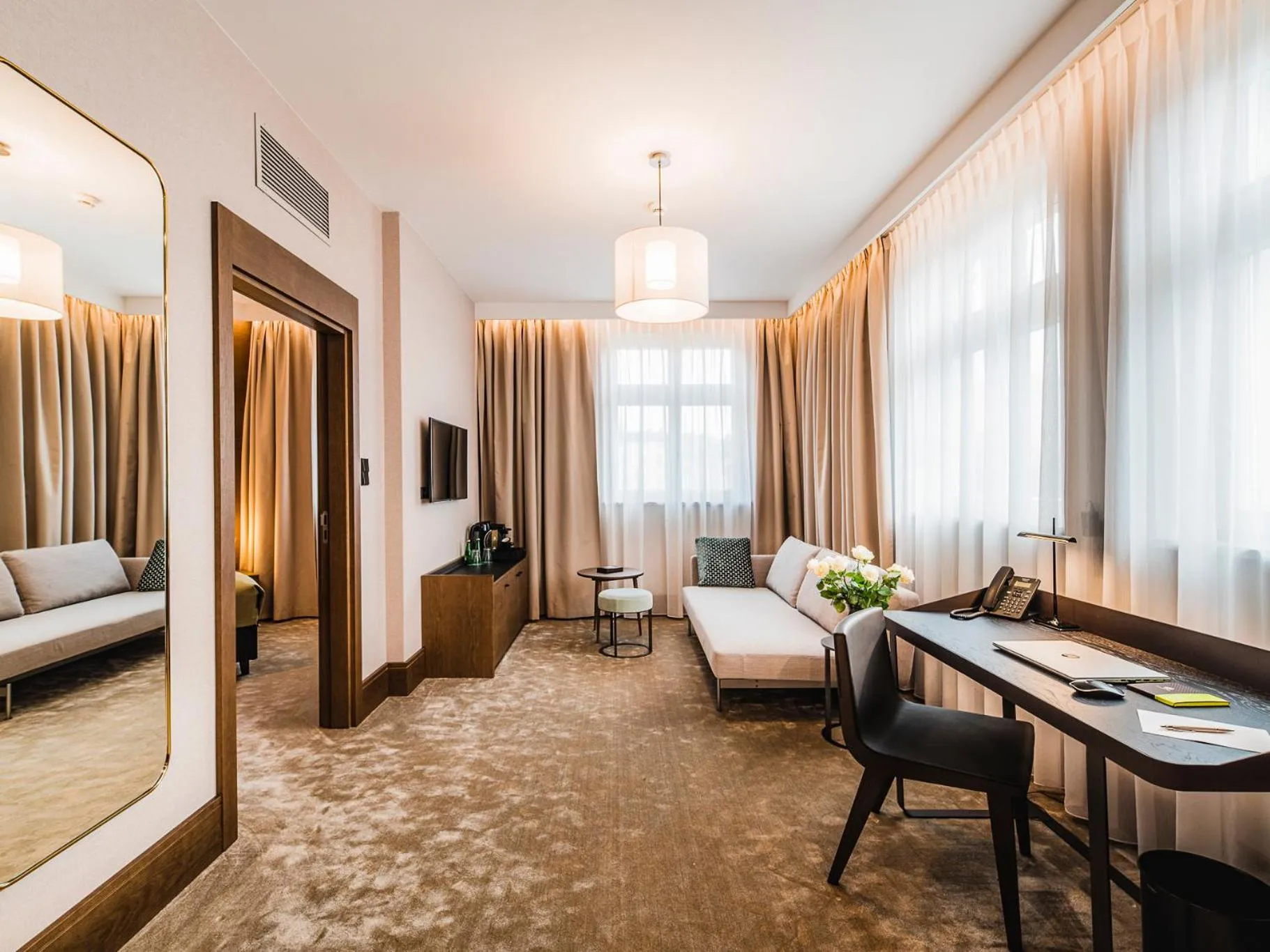 Living room, Bed in Rezydencja Sowa