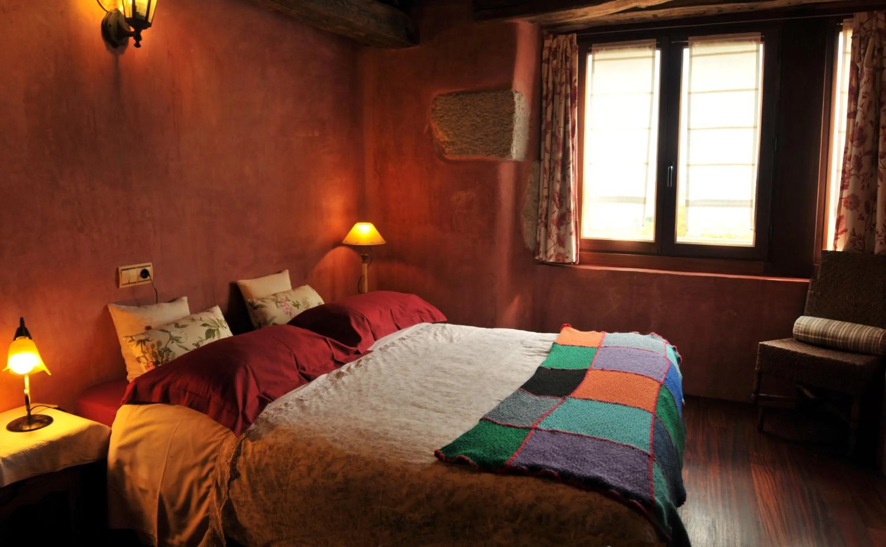 Bed in Casa Rural Ecológica Kaaño Etxea