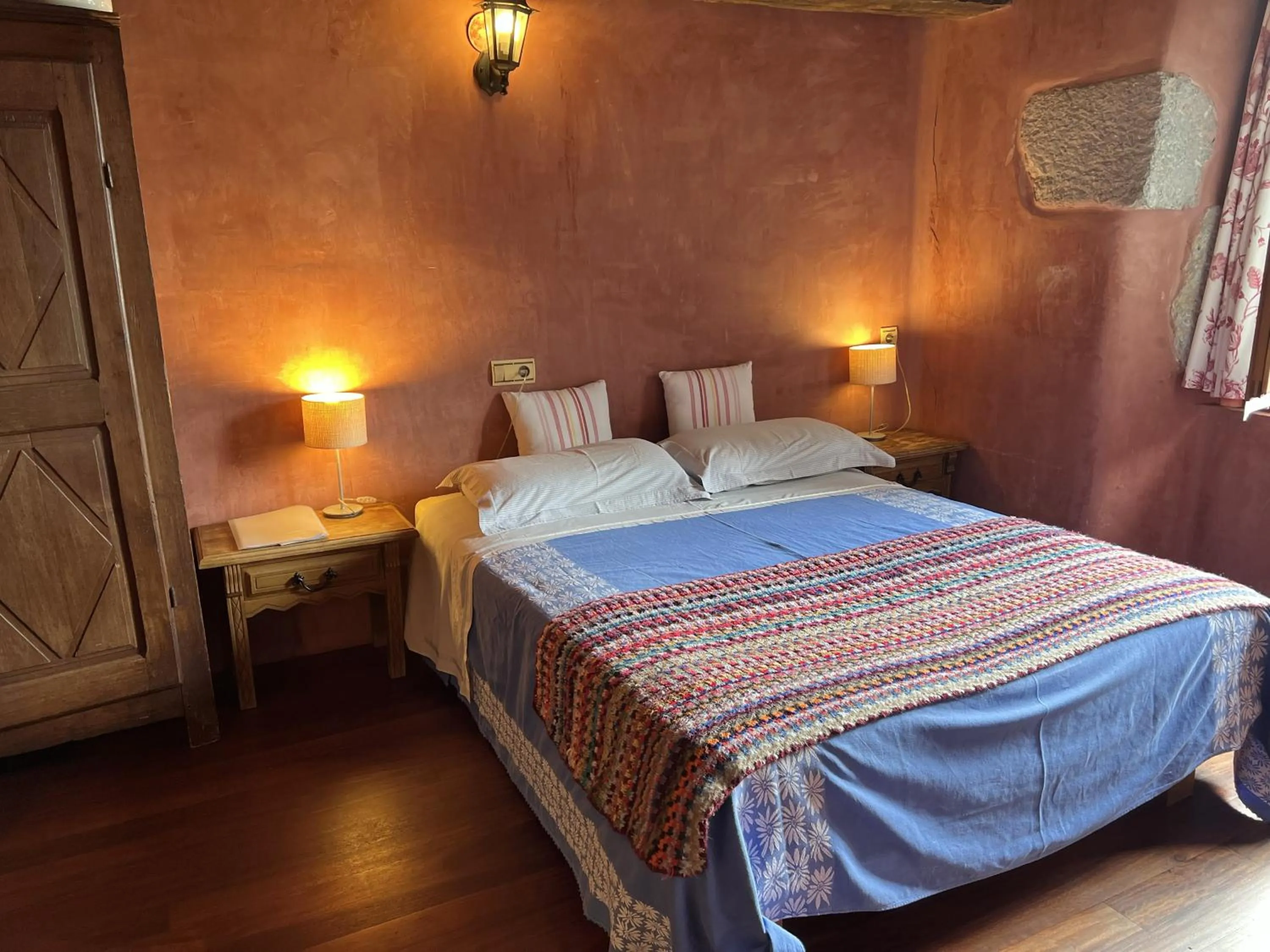 Bed in Casa Rural Ecológica Kaaño Etxea