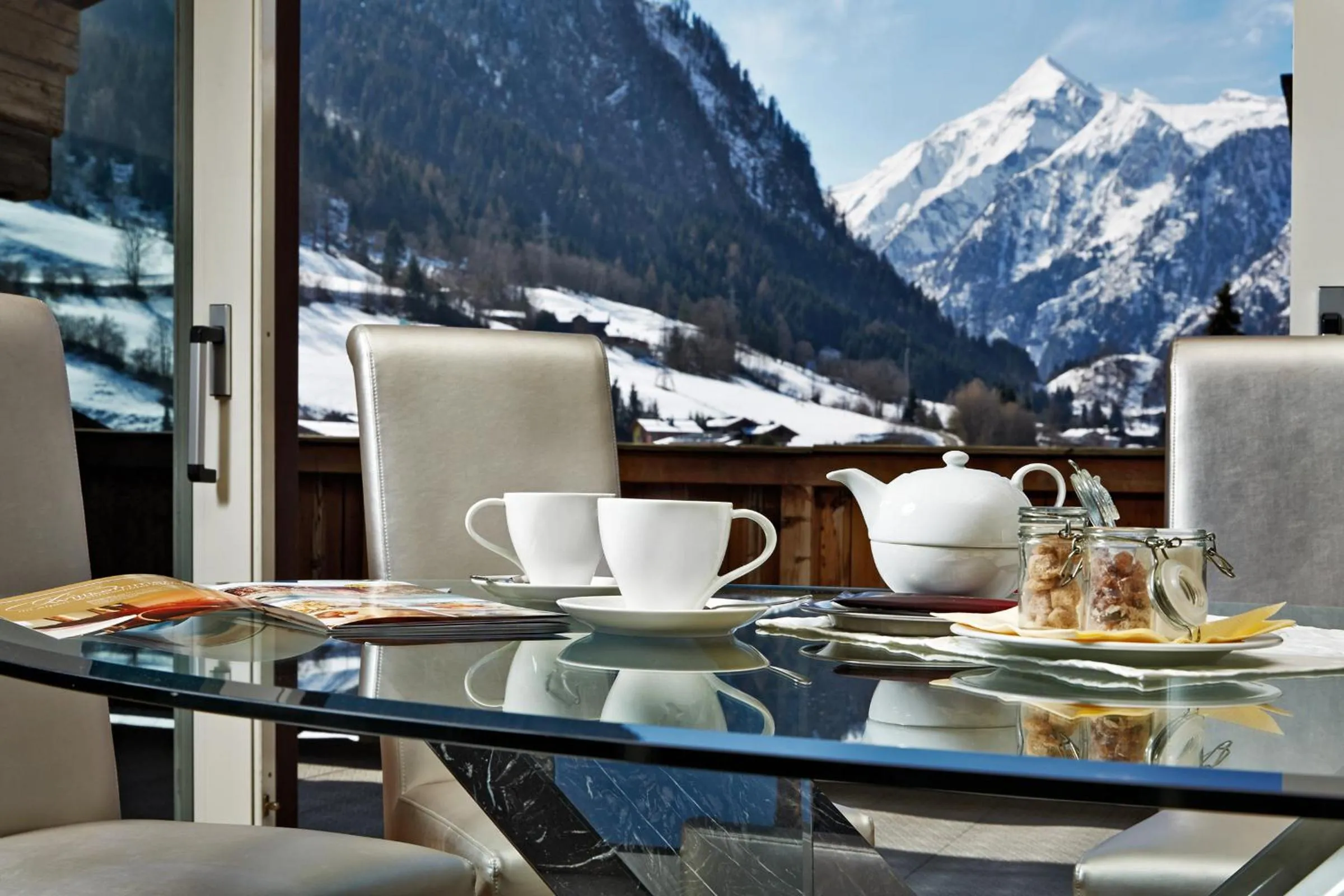 View (from property/room) in Hotel Barbarahof 4 stars Superior - Adults Only "soft" from 10 years - Skibus-stop