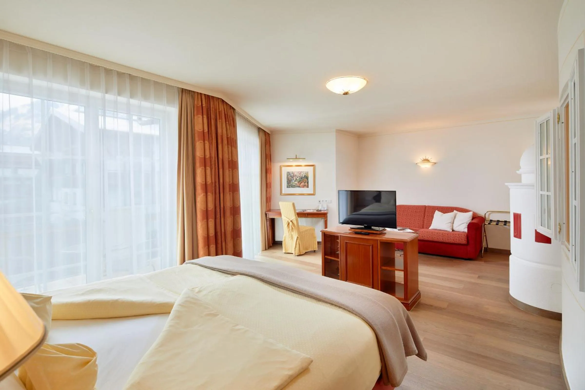 Photo of the whole room, Bed in Hotel Barbarahof 4 stars Superior - Adults Only "soft" from 10 years - Skibus-stop