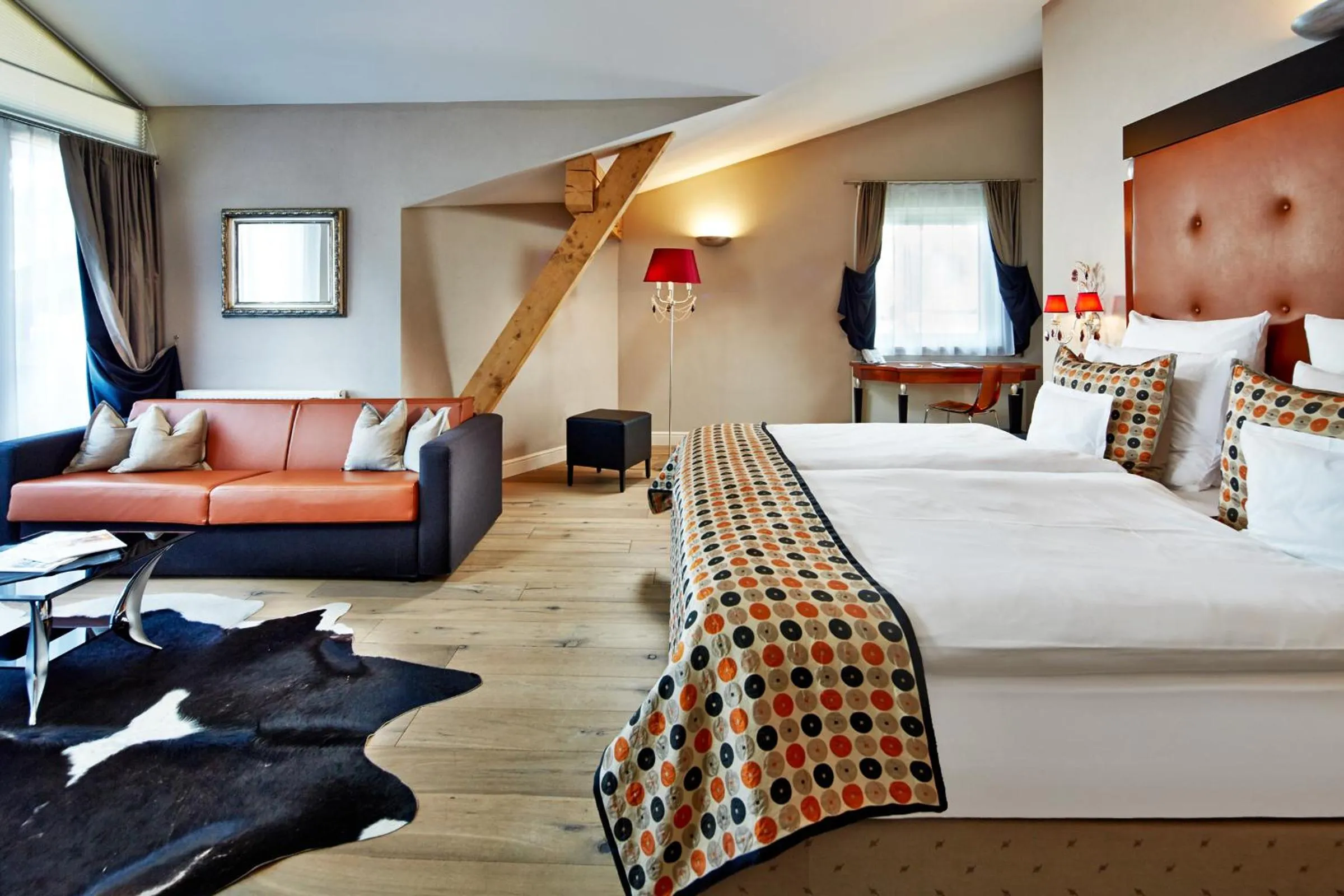 Photo of the whole room, Bed in Hotel Barbarahof 4 stars Superior - Adults Only "soft" from 10 years - Skibus-stop