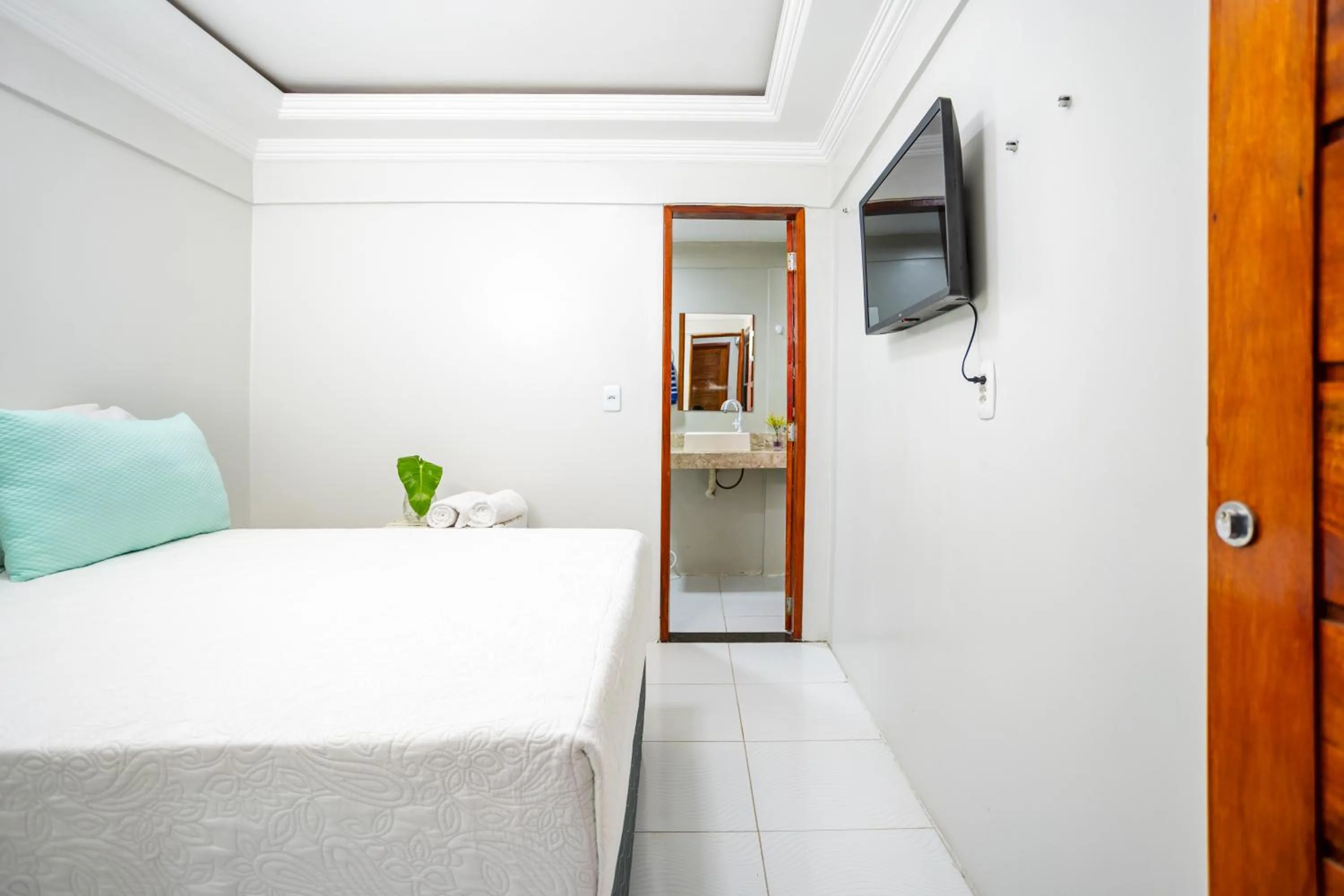 Bed in Pousada Maria do Lampião Jericoacoara- Antigo Jeri Vila Mini