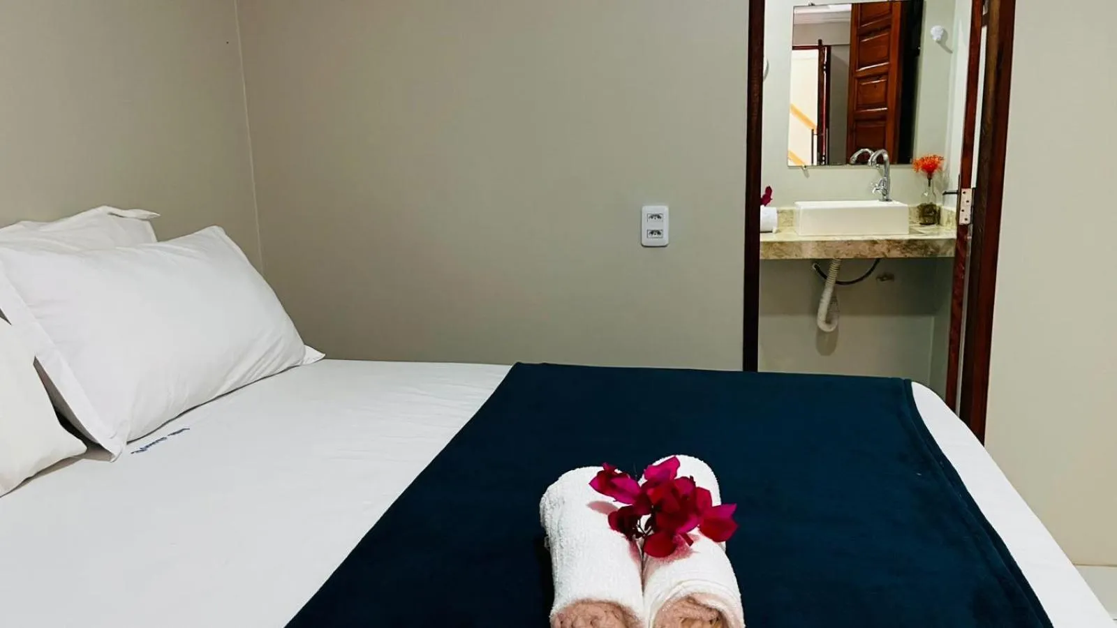 Bed in Pousada Maria do Lampião Jericoacoara- Antigo Jeri Vila Mini