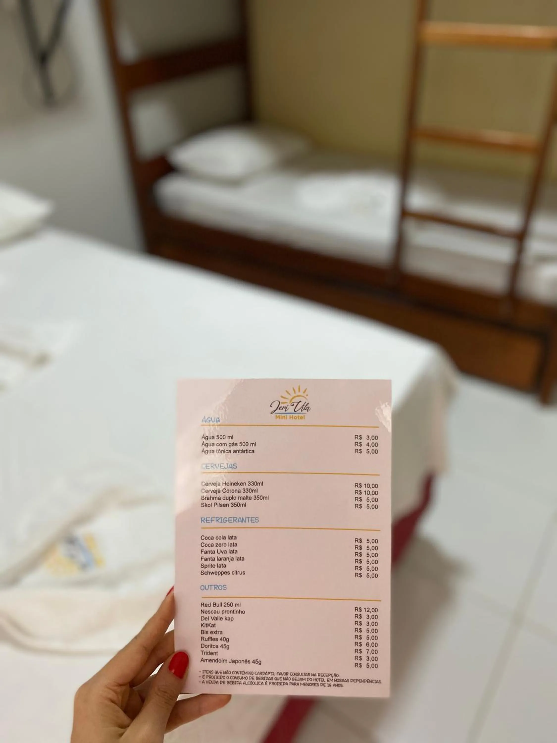 Text overlay, Bed in Pousada Maria do Lampião Jericoacoara- Antigo Jeri Vila Mini