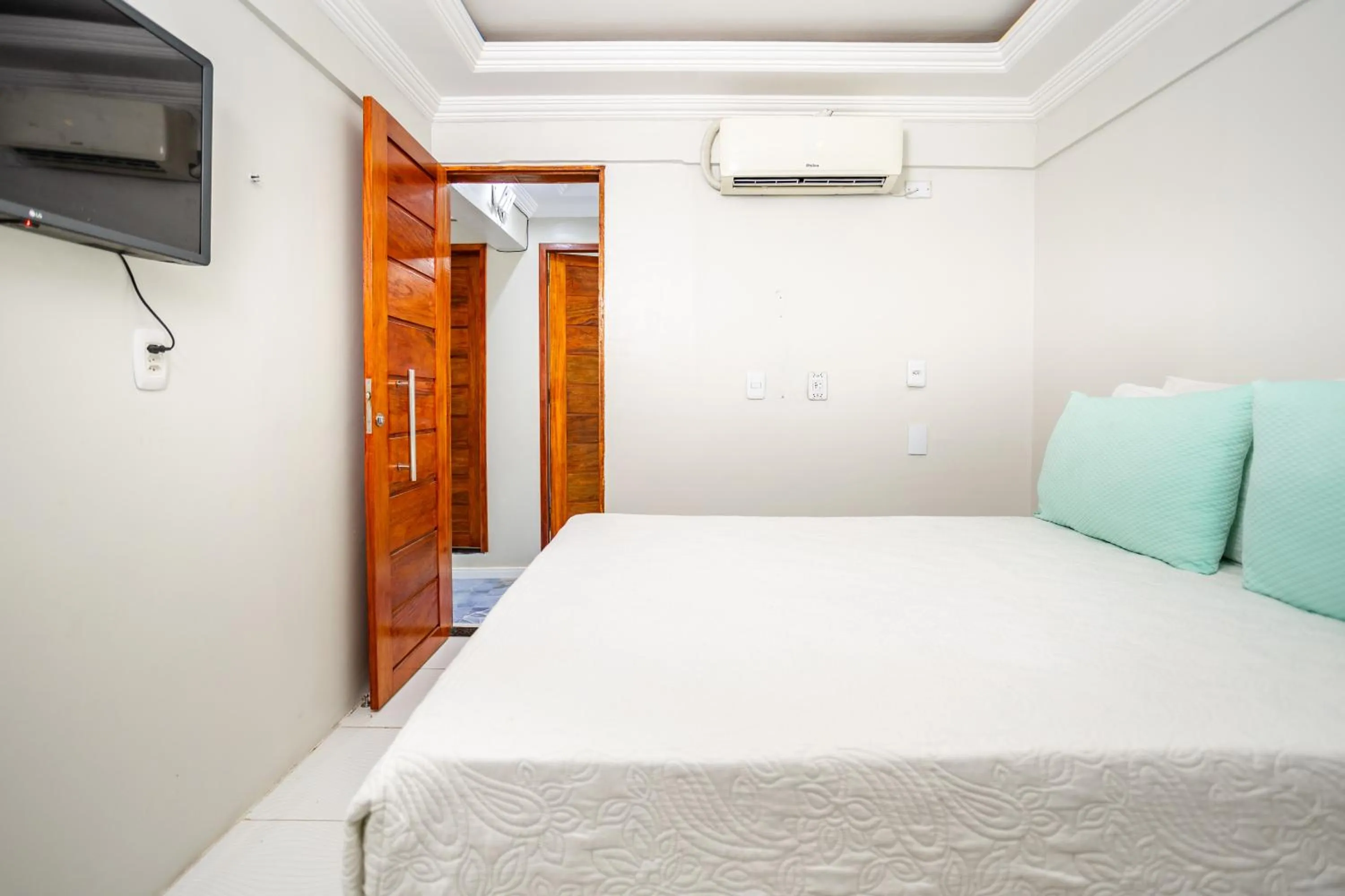 Bed in Pousada Maria do Lampião Jericoacoara- Antigo Jeri Vila Mini