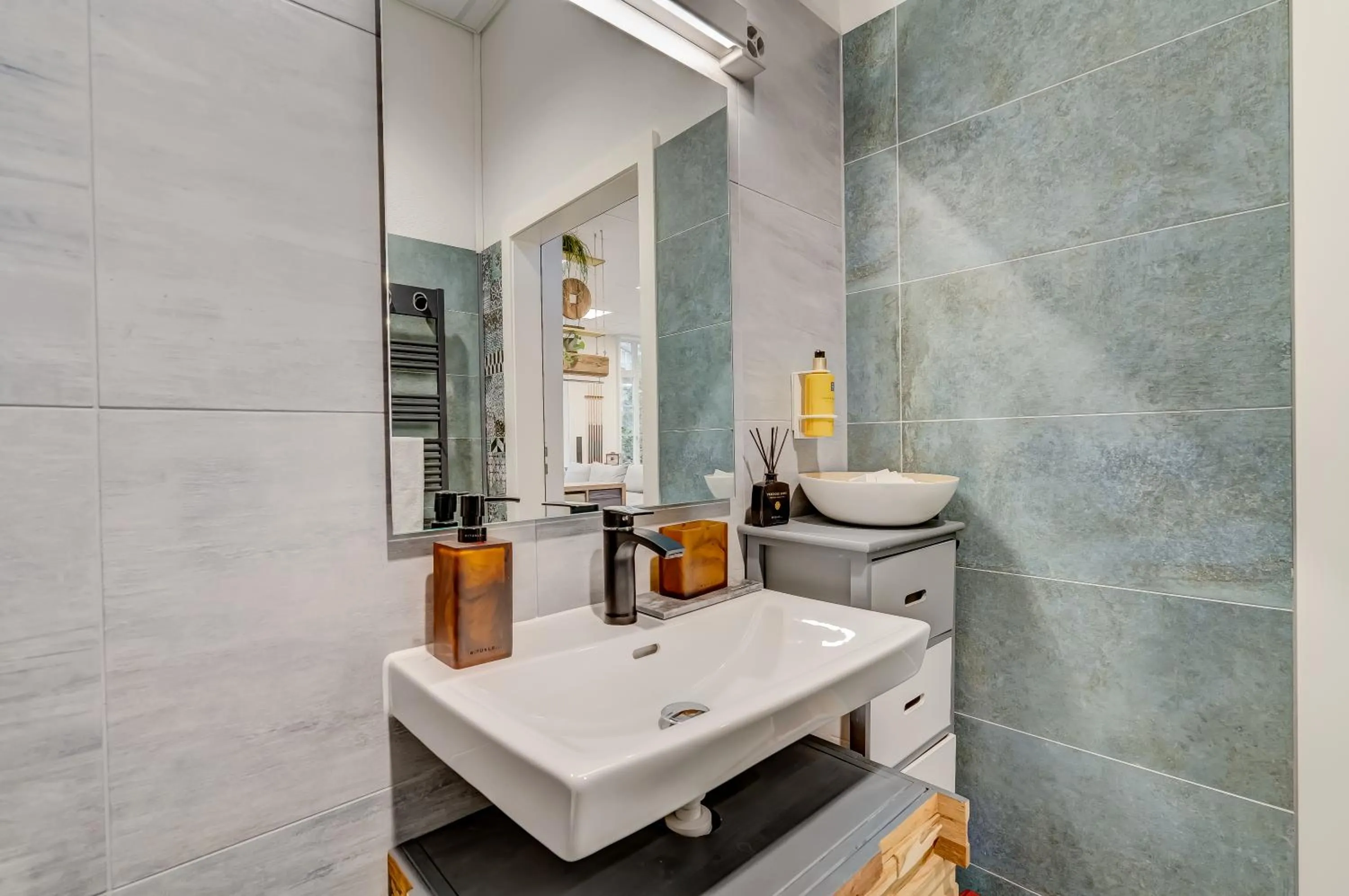 Bathroom in The 5 Continents I by Stay Swiss