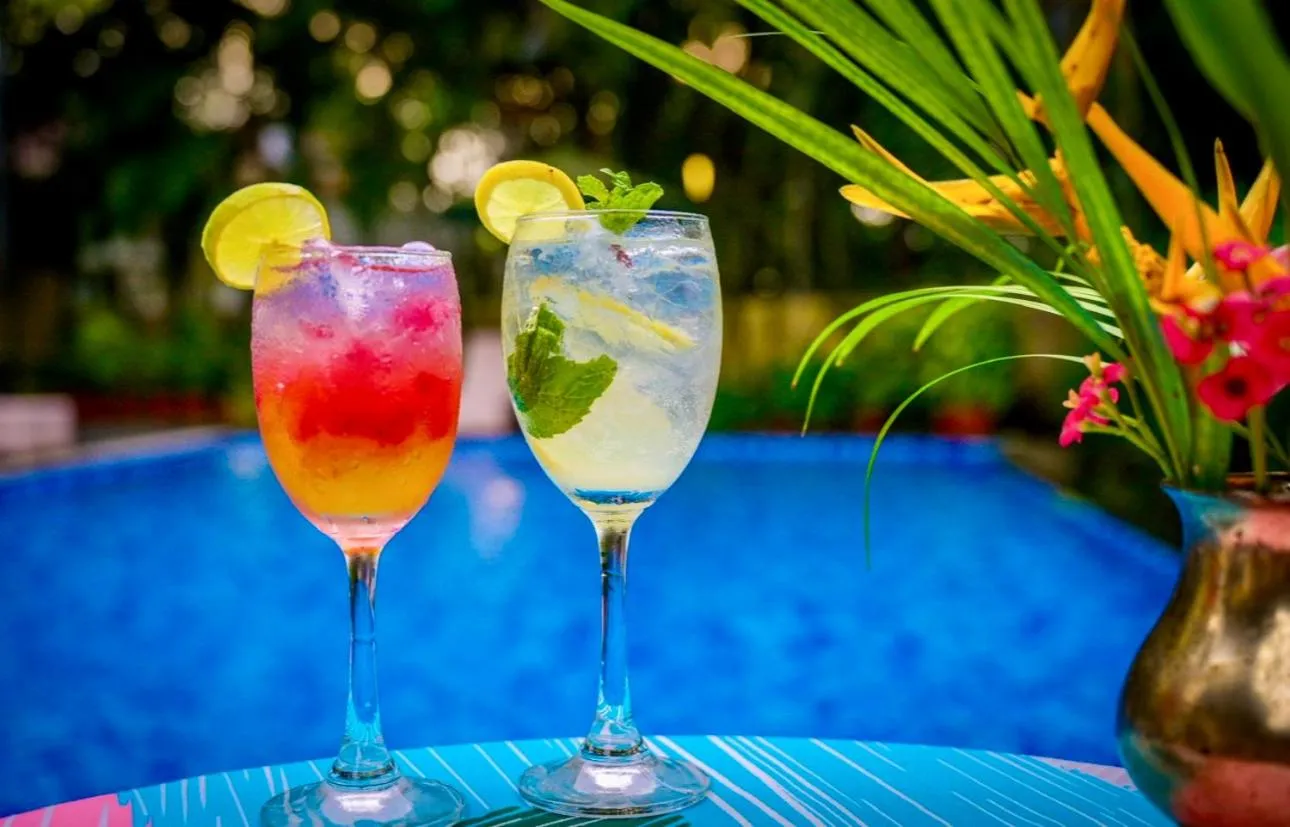 Drinks in Neemrana's- Tower House