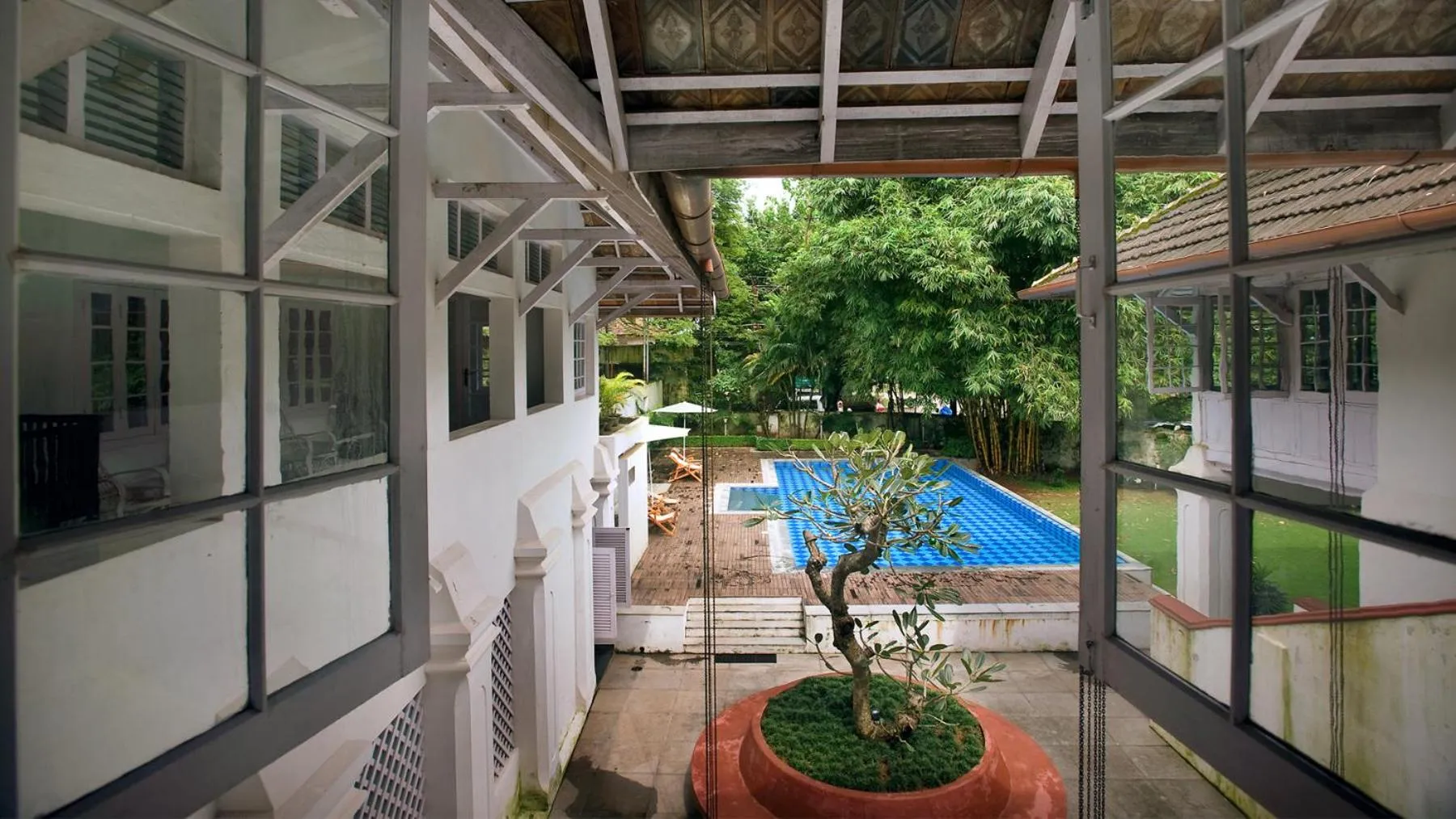 Pool view in Neemrana's- Tower House
