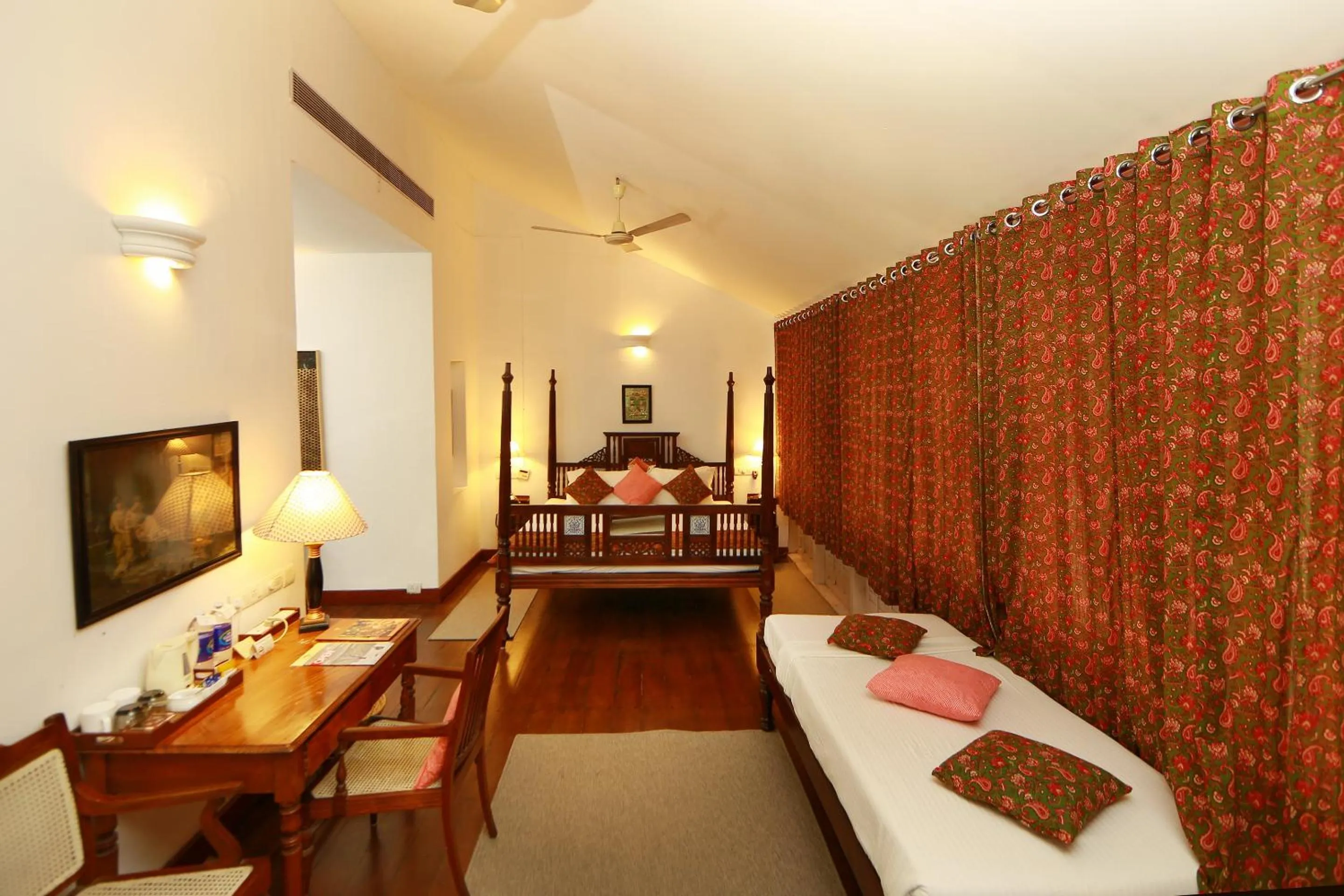 Photo of the whole room, Bed in Neemrana's- Tower House