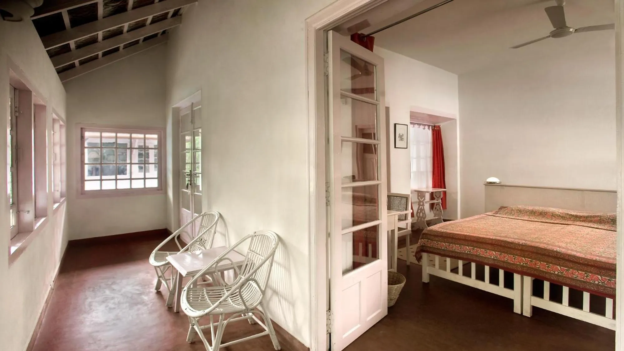 Balcony/Terrace, Bed in Neemrana's- Tower House