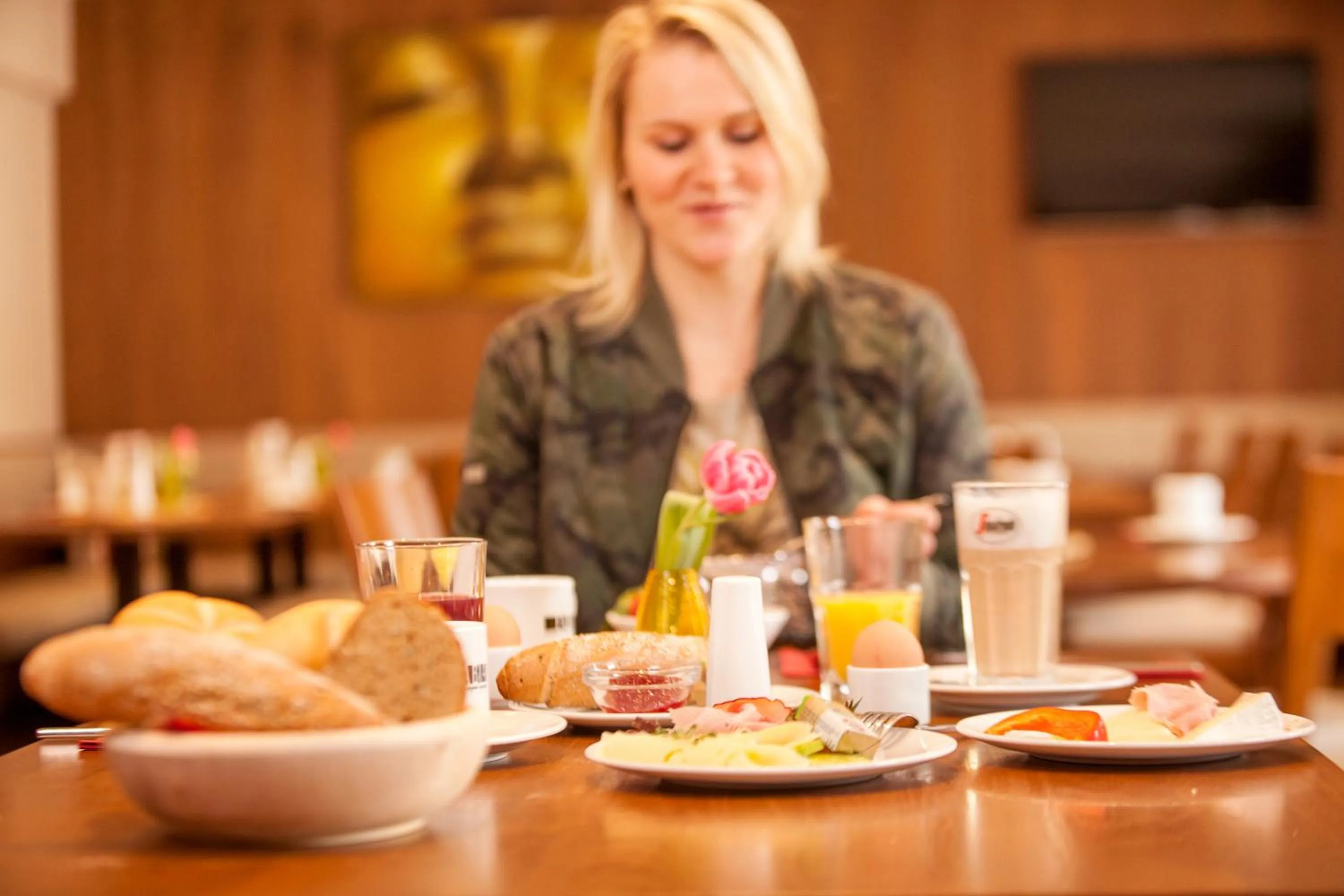 Food close-up in Hotel.Pension.Golingen