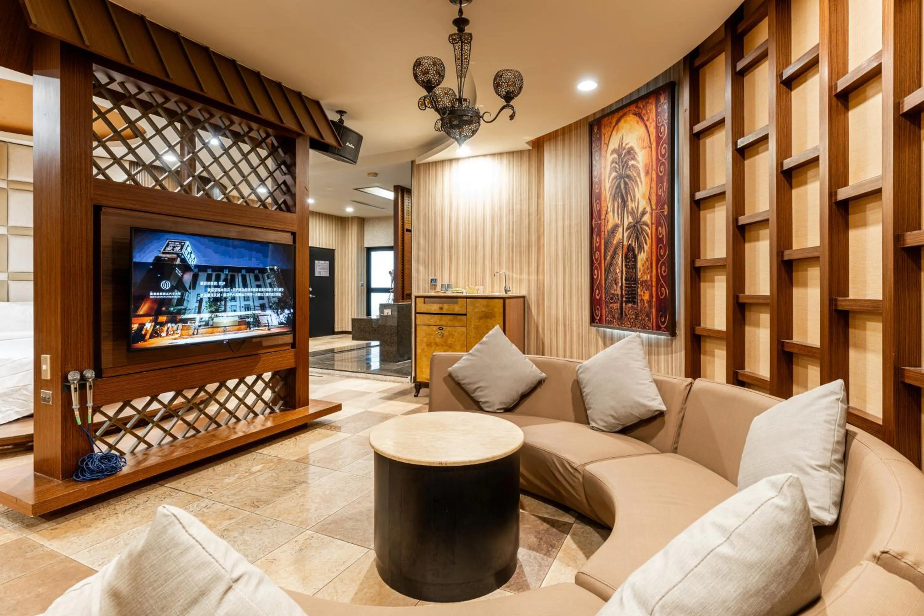 Communal lounge/ TV room in OHYA Chain Boutique Motel-Yongkang