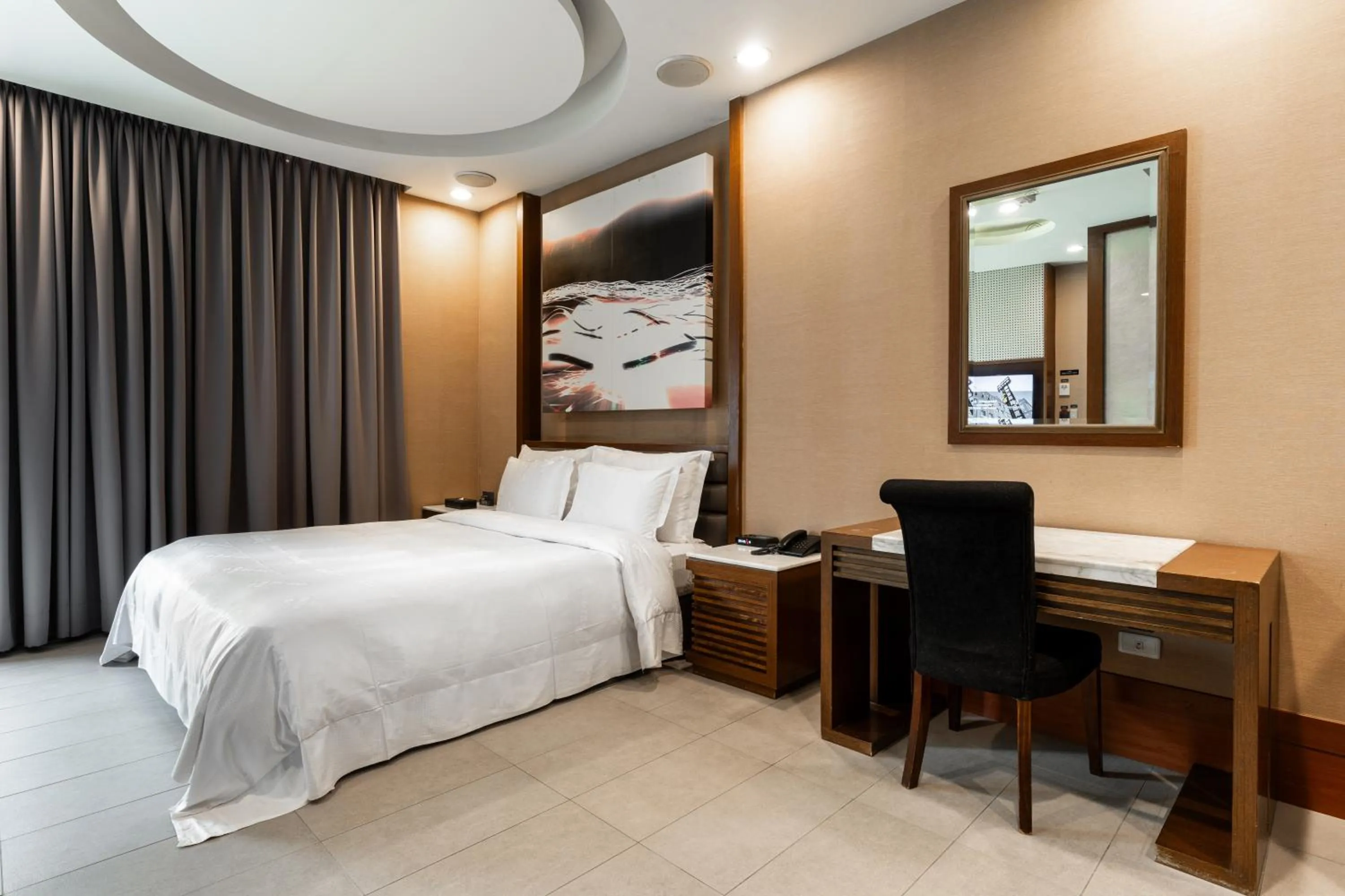 Bed in OHYA Chain Boutique Motel-Xinying