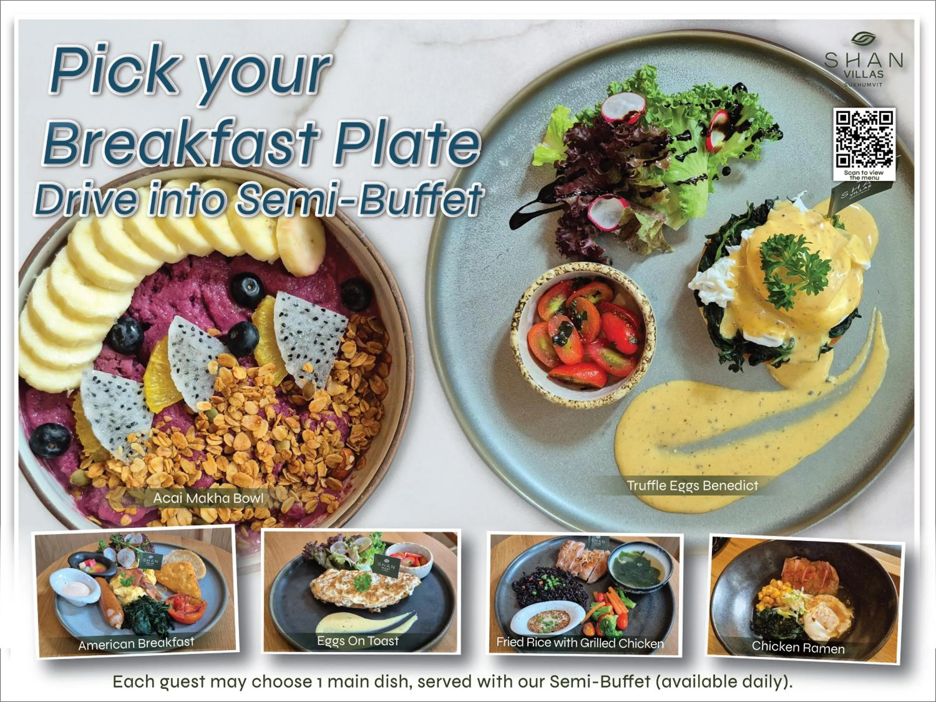 Food and drinks in SHAN Villas Sukhumvit