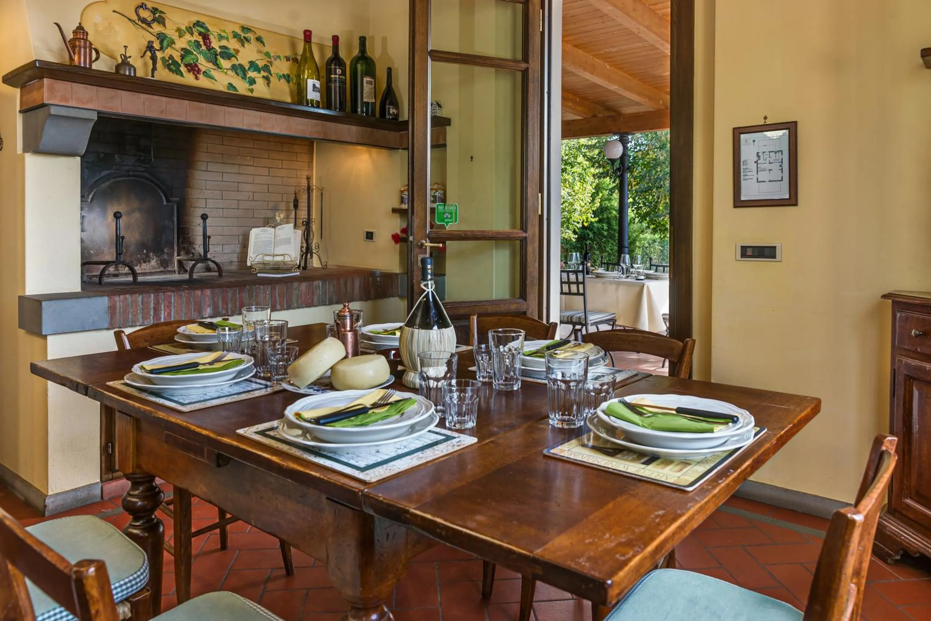 Communal kitchen in Villa Colombai