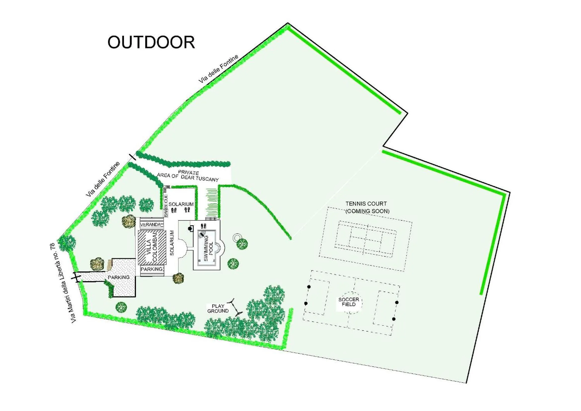 Garden in Villa Colombai