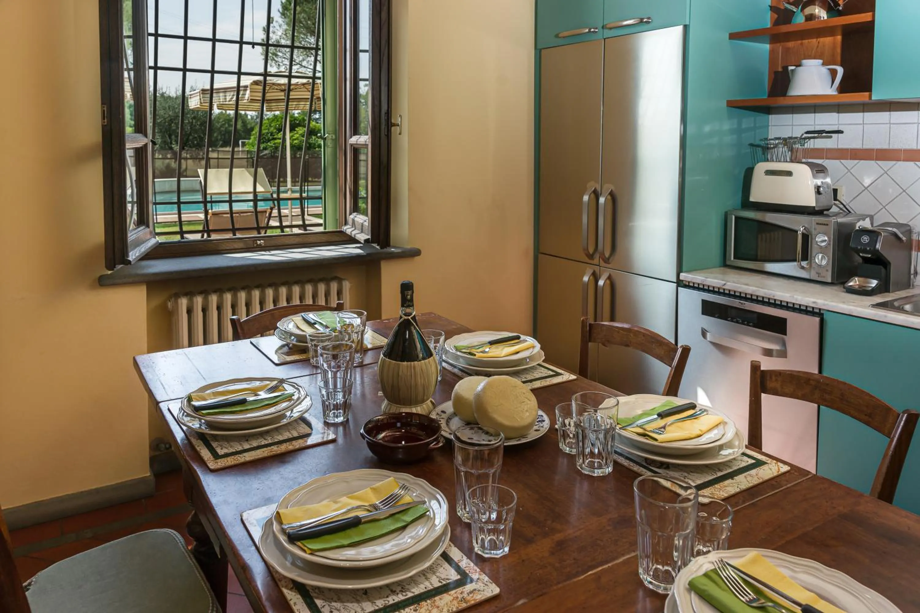 Communal kitchen in Villa Colombai