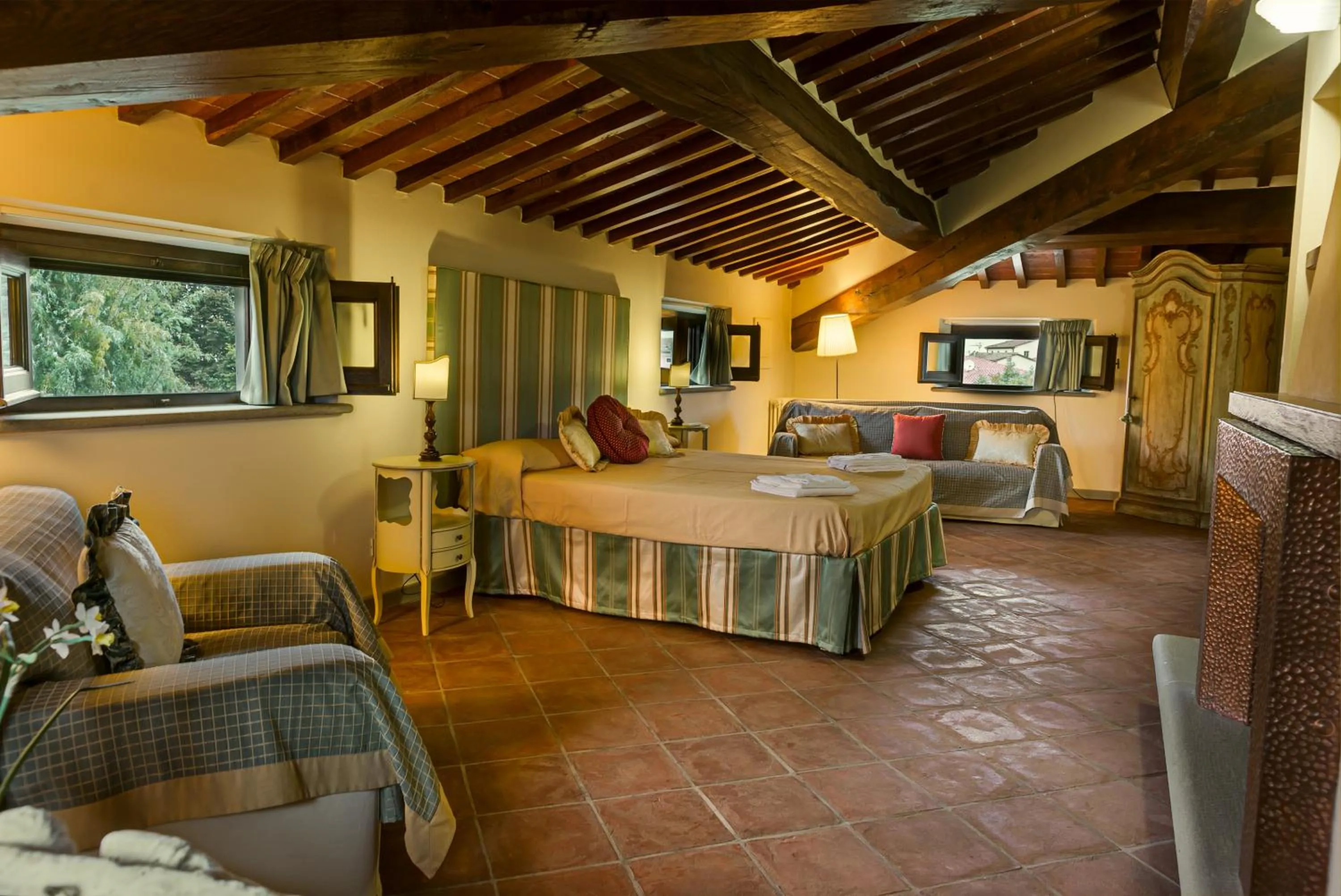 Bedroom, Bed in Villa Colombai