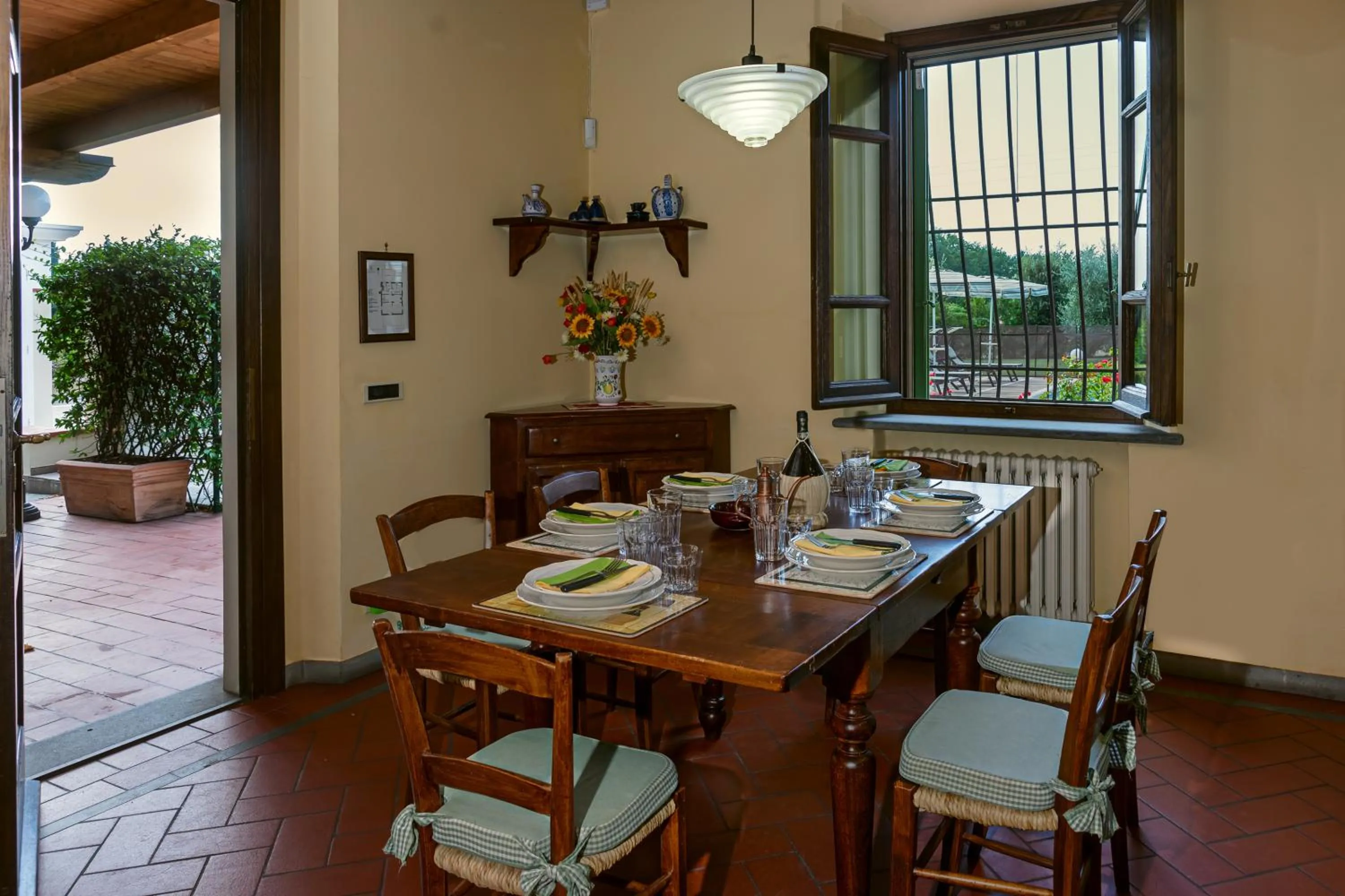 Communal kitchen in Villa Colombai