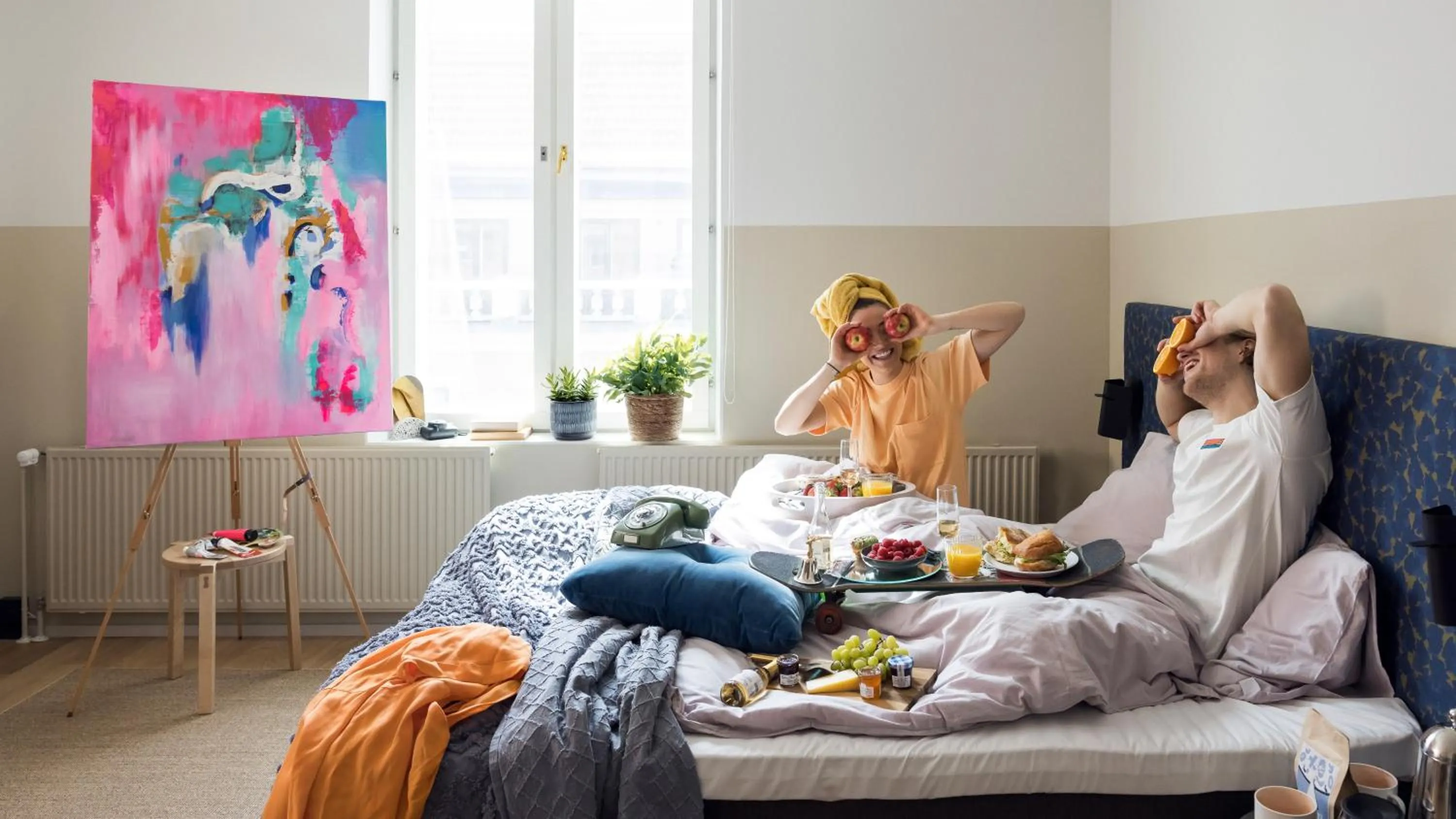 Bedroom in Bob W Helsinki City Centre