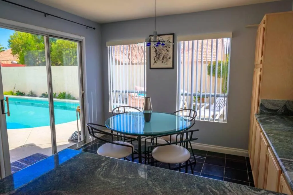 Dining area in Luxury 1900 SQ FT House Huge 46 FT Pool & Hot SPA