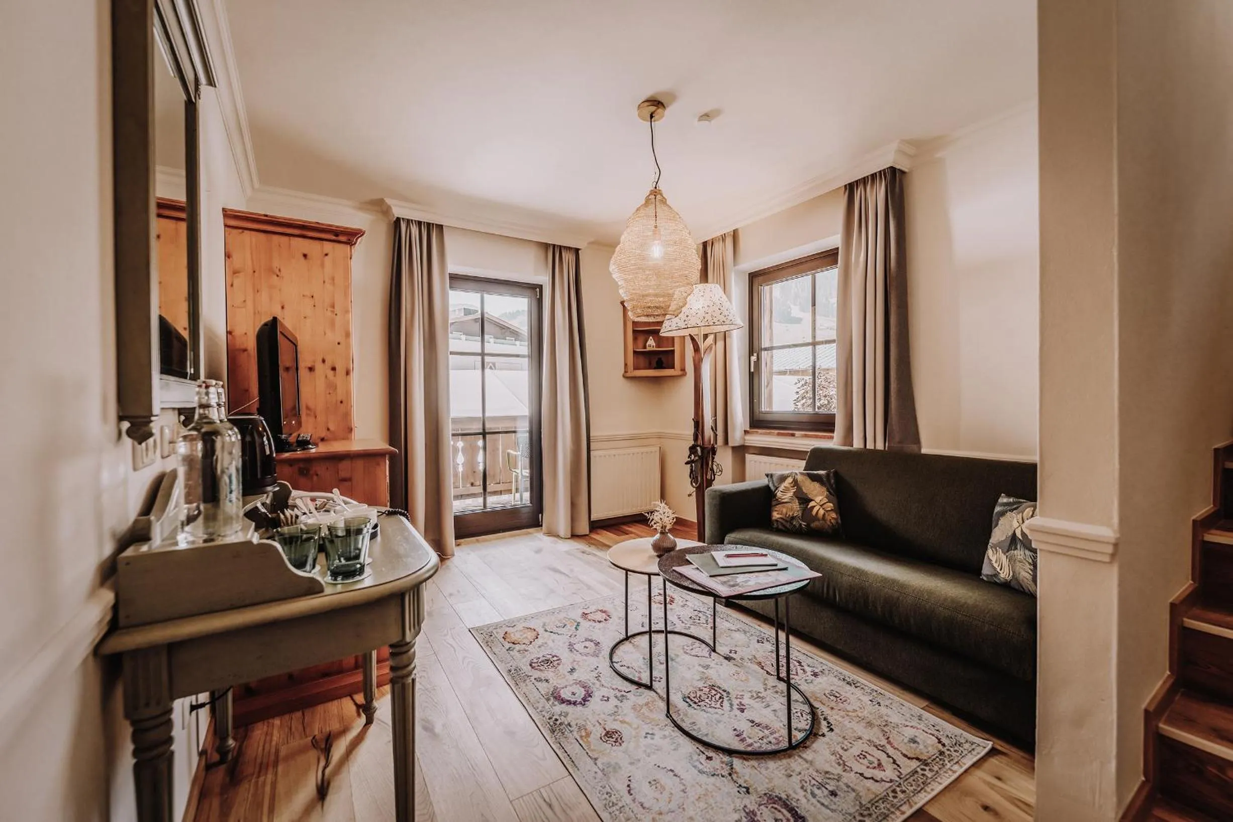 Living room in Hotel Glücksschmiede - Hinterglemm