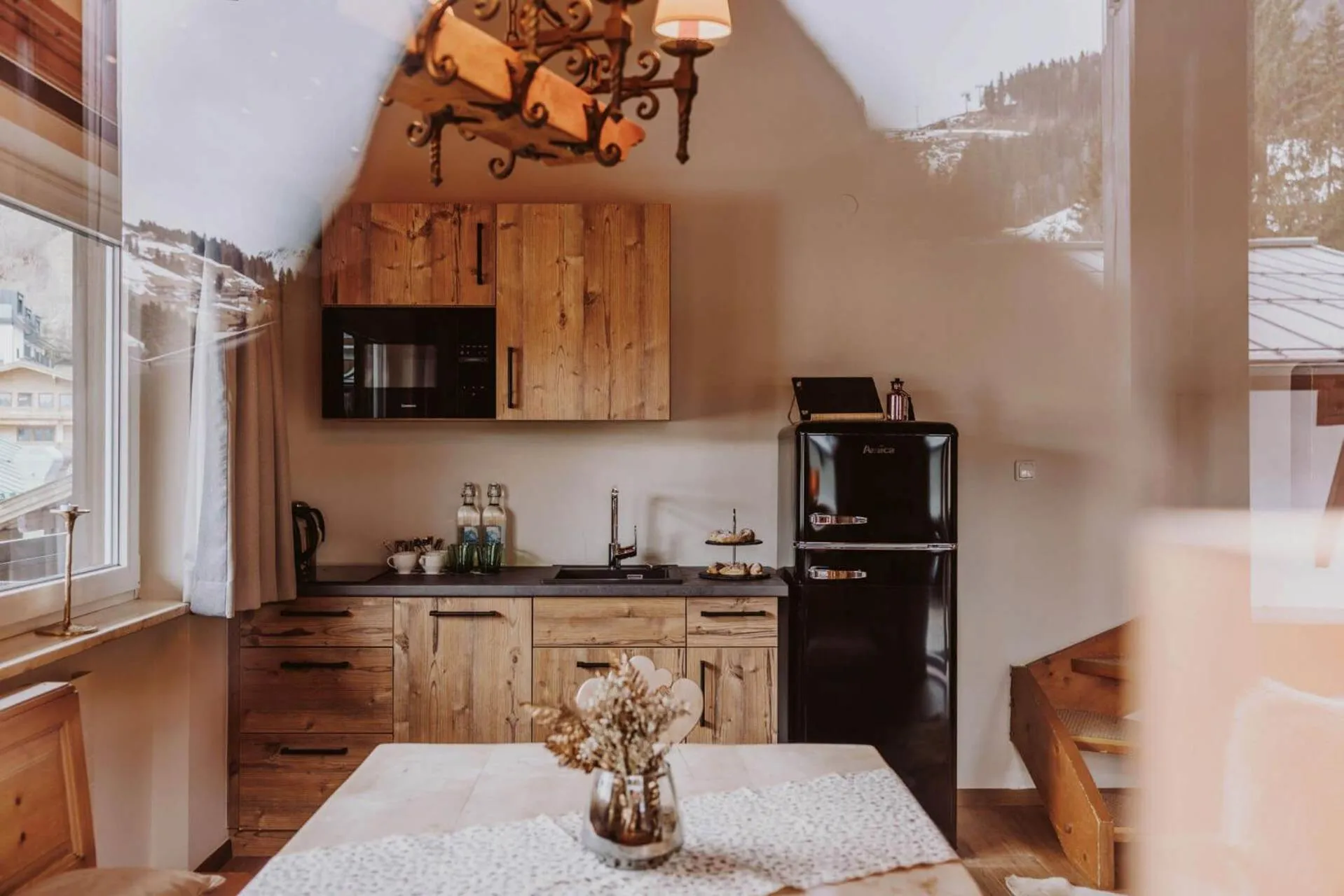 kitchen in Hotel Glücksschmiede - Hinterglemm