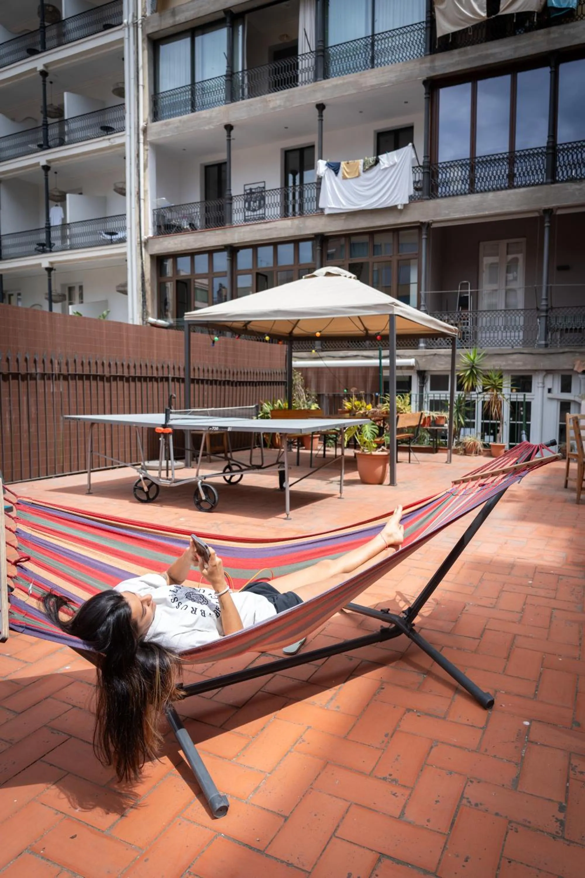 Patio in Soul Backpackers Barcelona