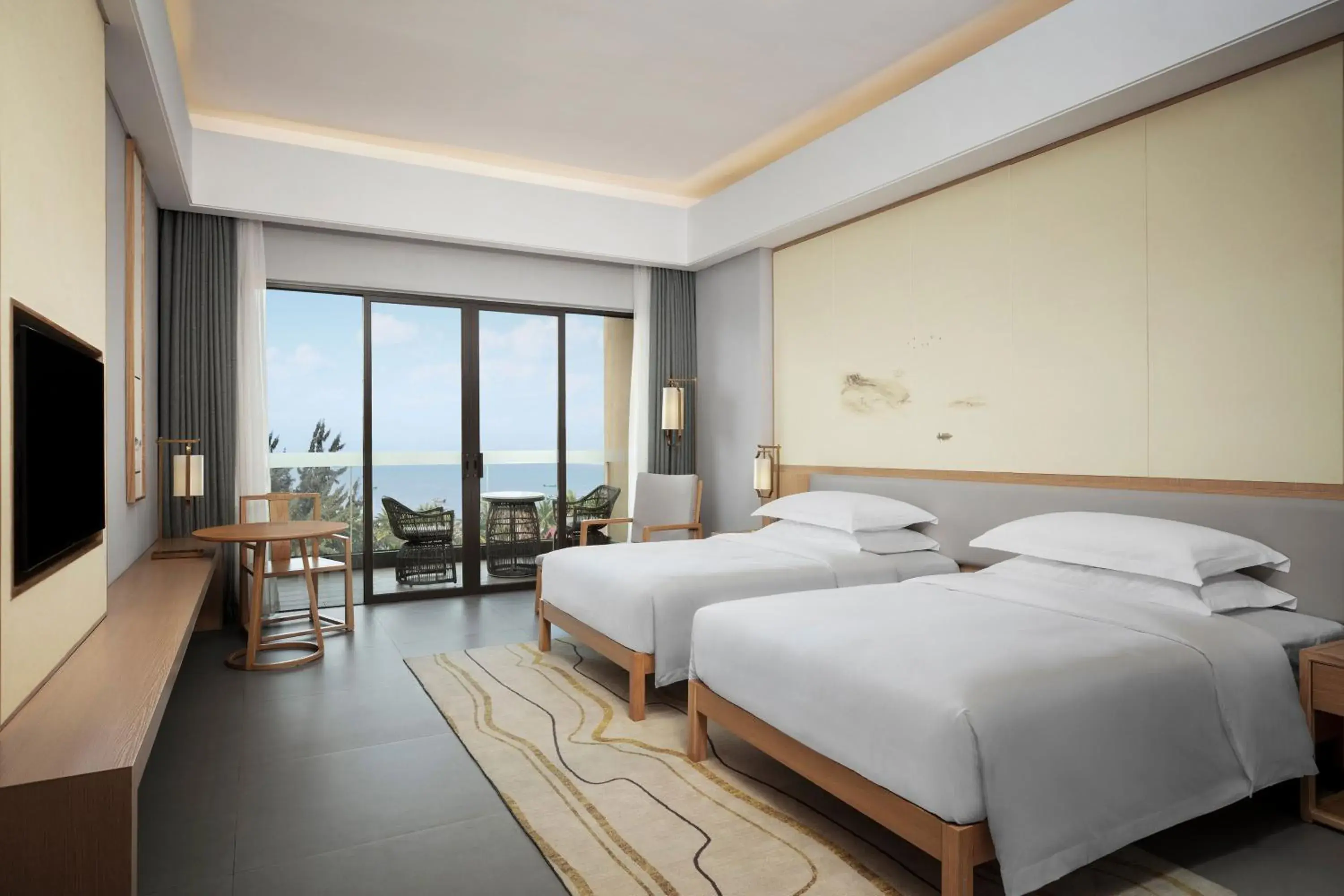 Sea view Guest room with 2 Double, Balcony in Sheraton Maoming Romantic Beach Resort Sea view Guest room with 2 Double, Balcony in Sheraton Maoming Romantic Beach Resort