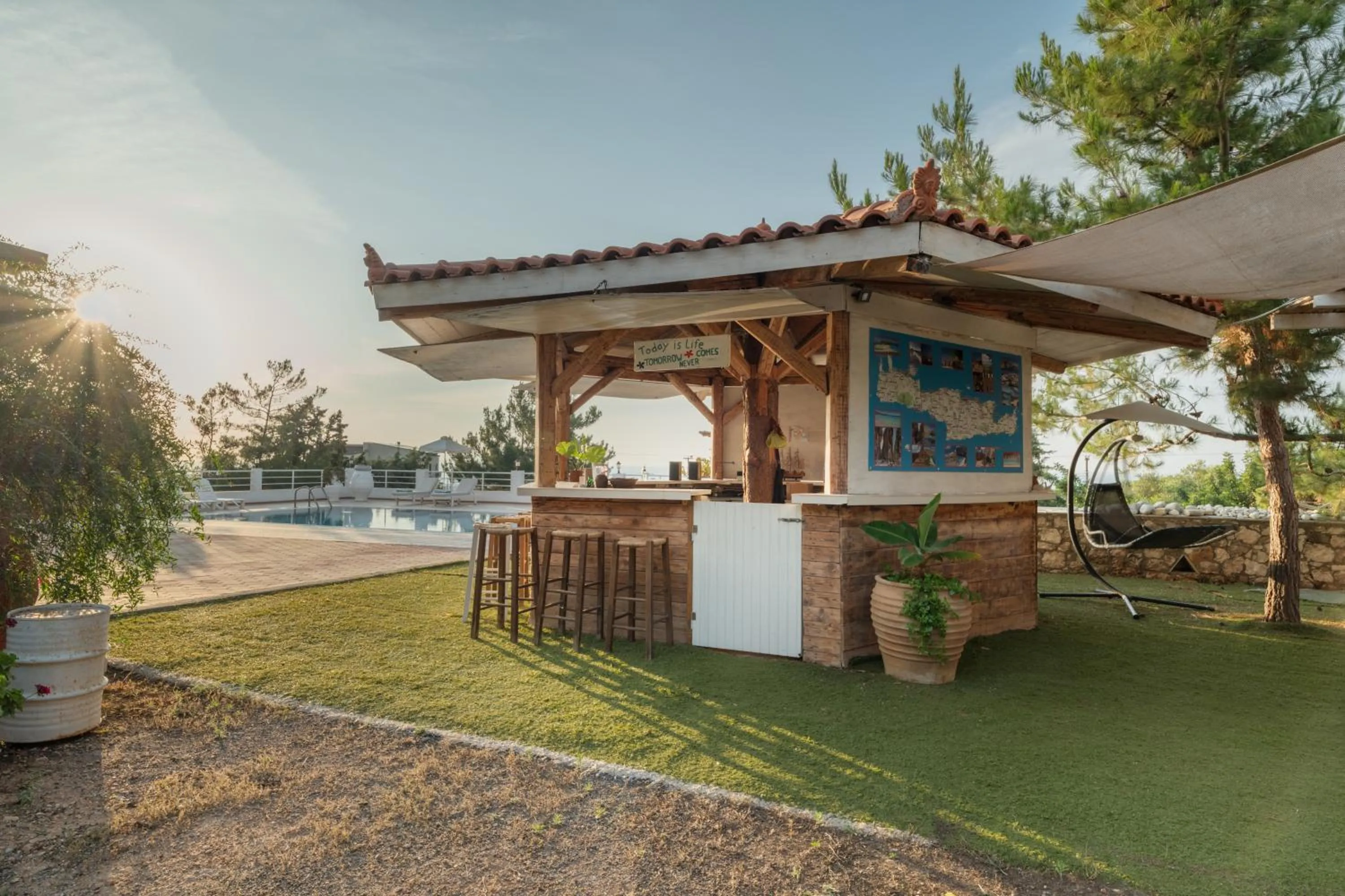 Swimming pool in Aegean Apartments
