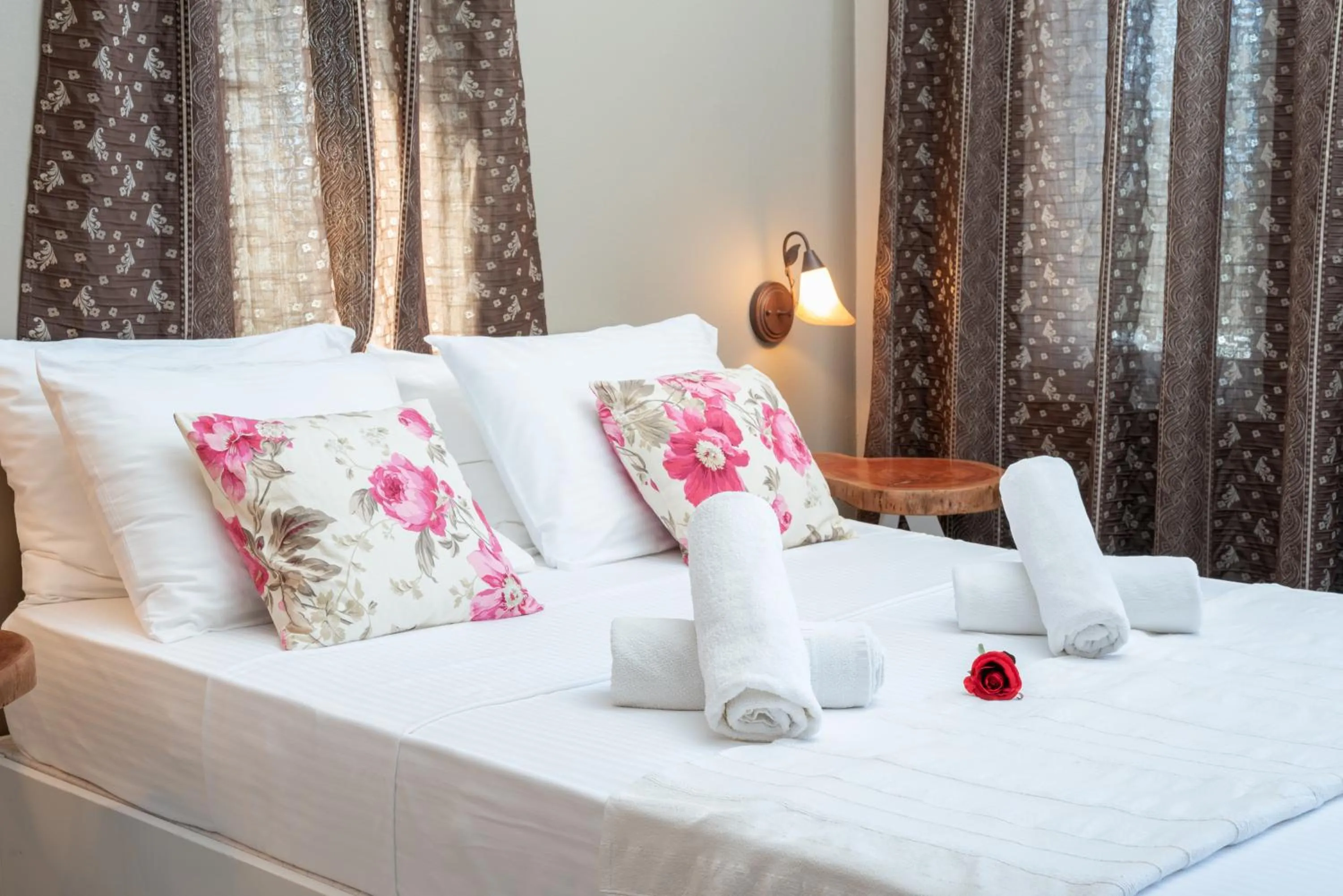 Bed in Aegean Apartments