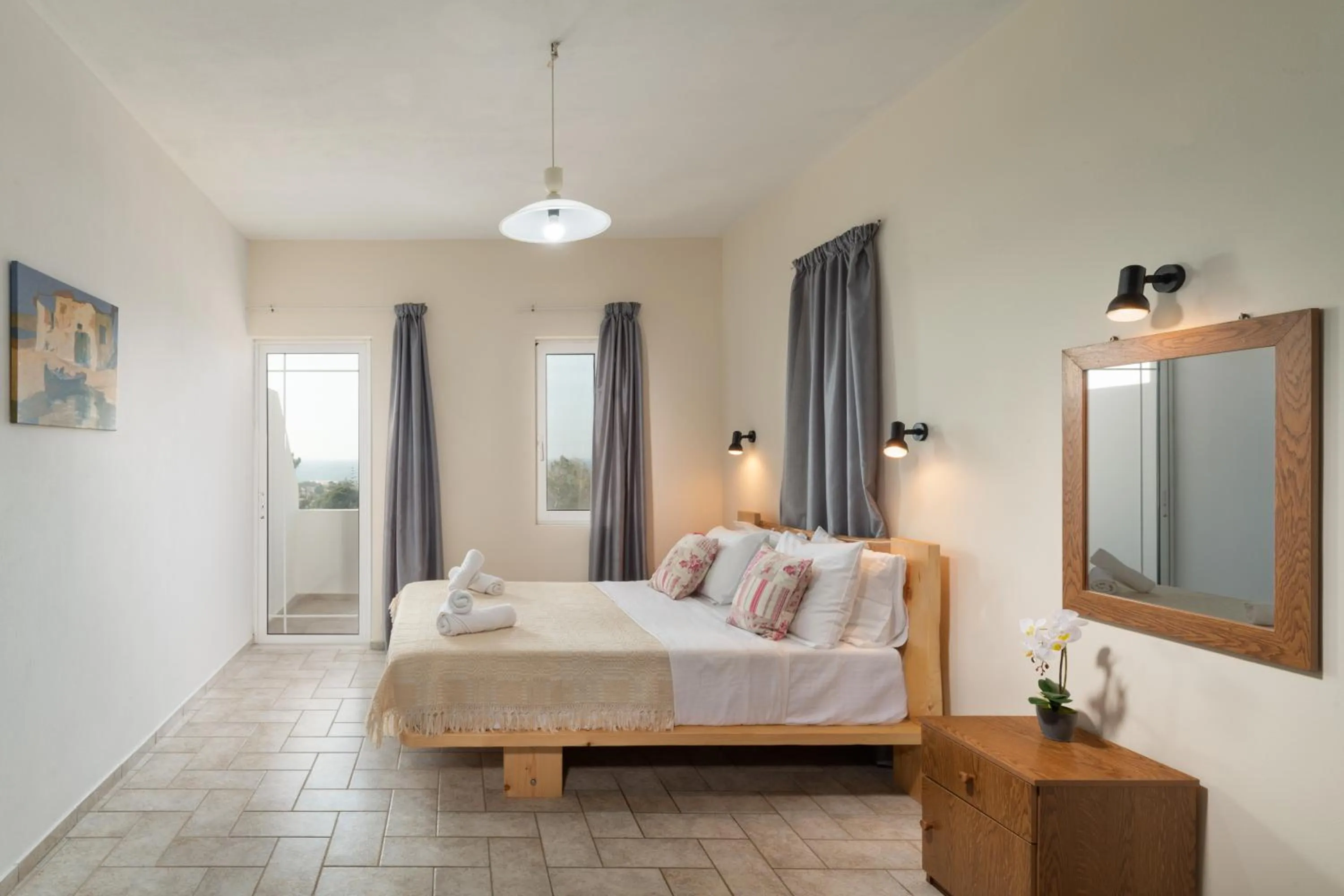 Bedroom, Bed in Aegean Apartments