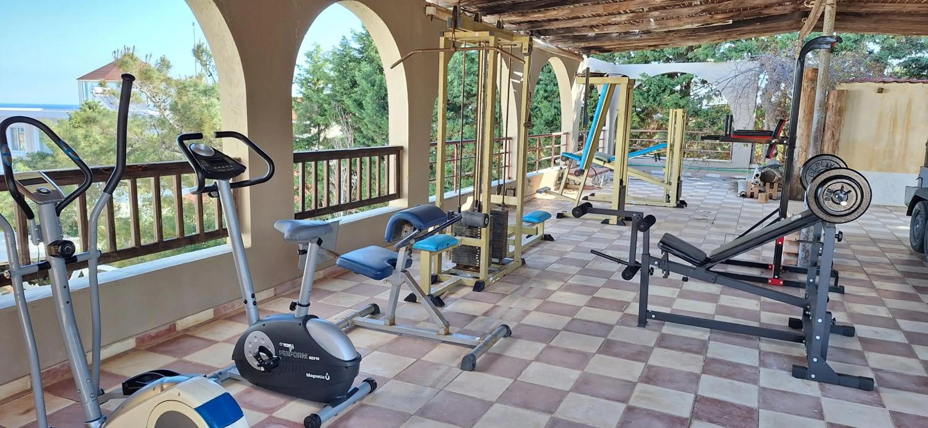 Fitness centre/facilities in Aegean Apartments