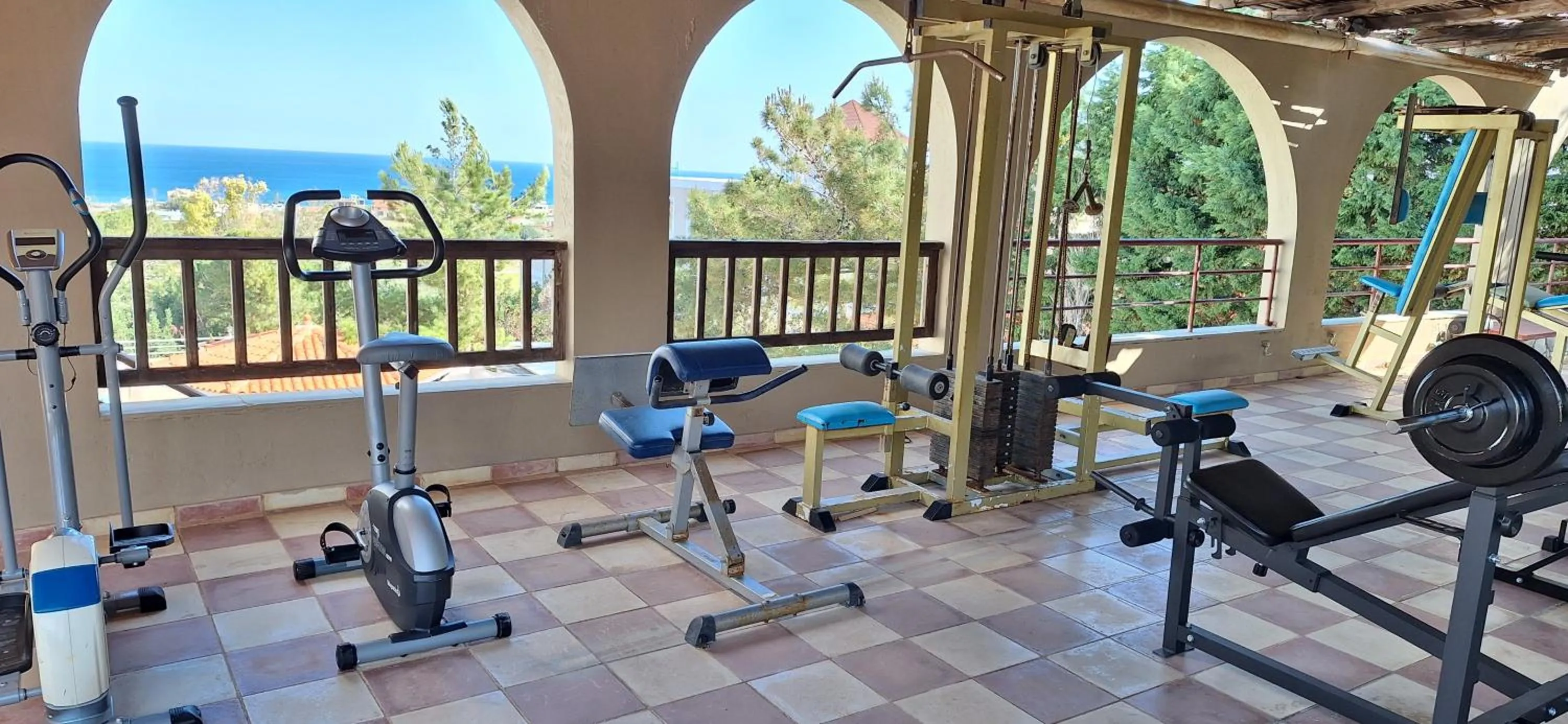 Fitness centre/facilities in Aegean Apartments