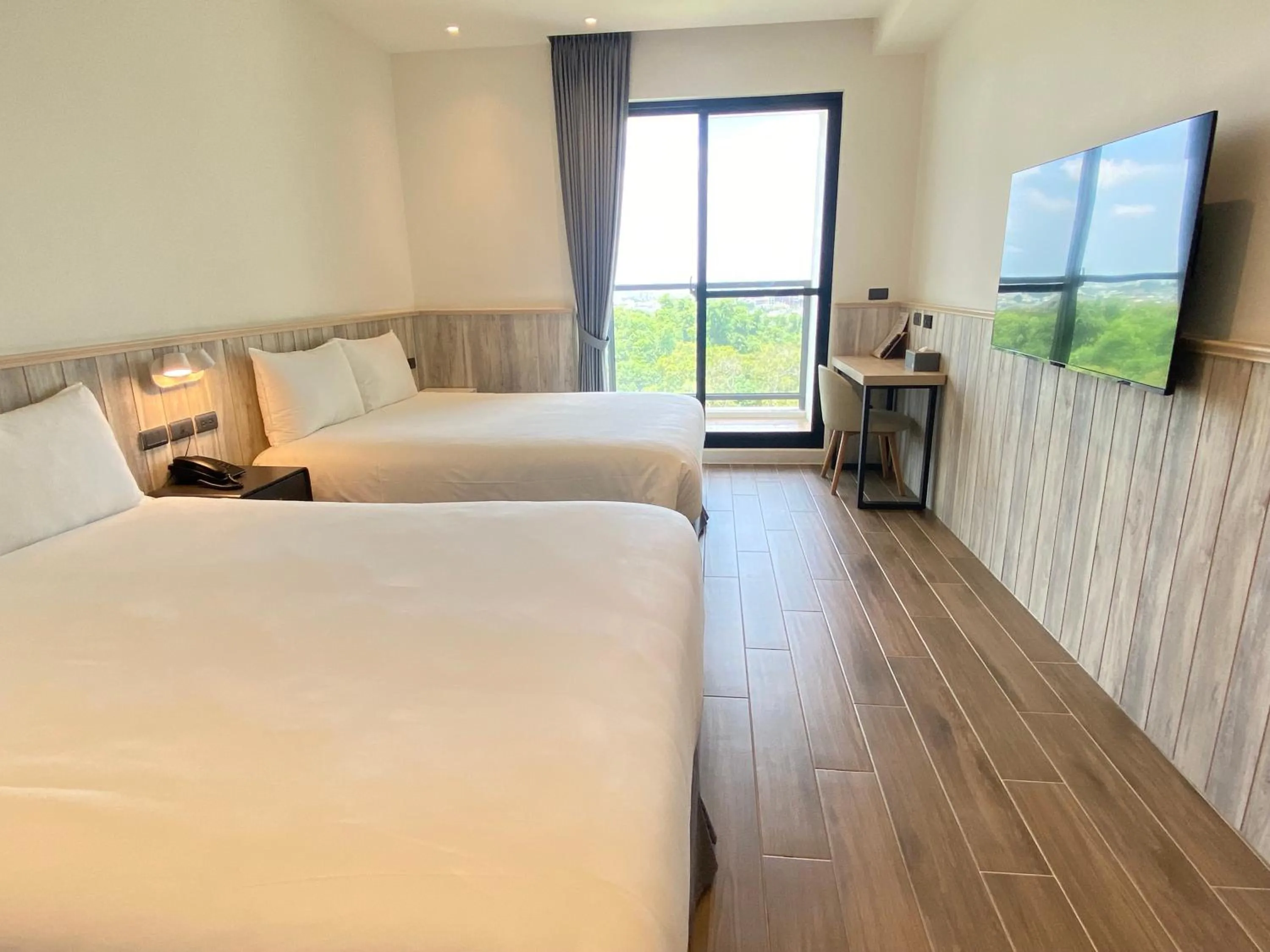 Photo of the whole room, Bed in Shineworld 11