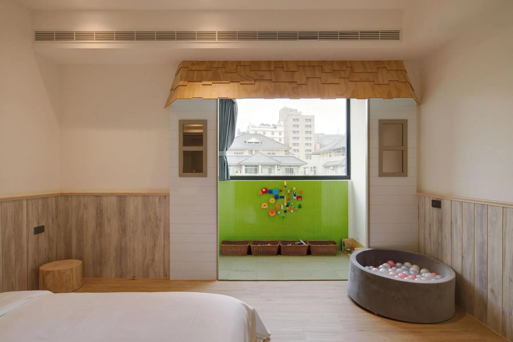 Photo of the whole room, Bed in Shineworld 11