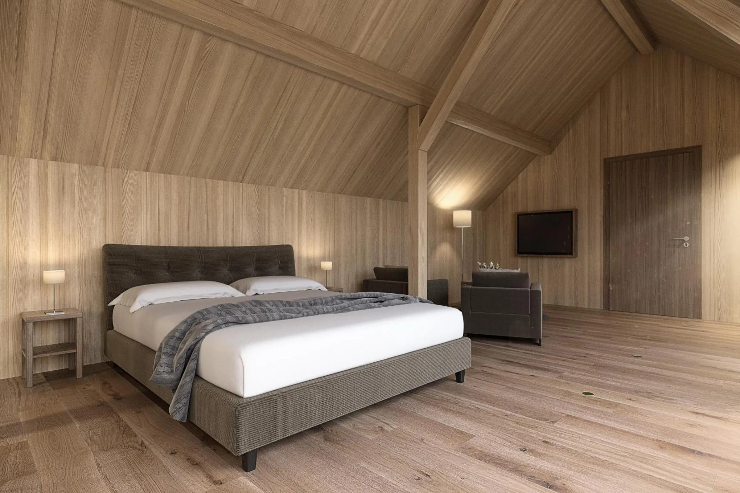 Bed in Hotel Restaurant Mohren