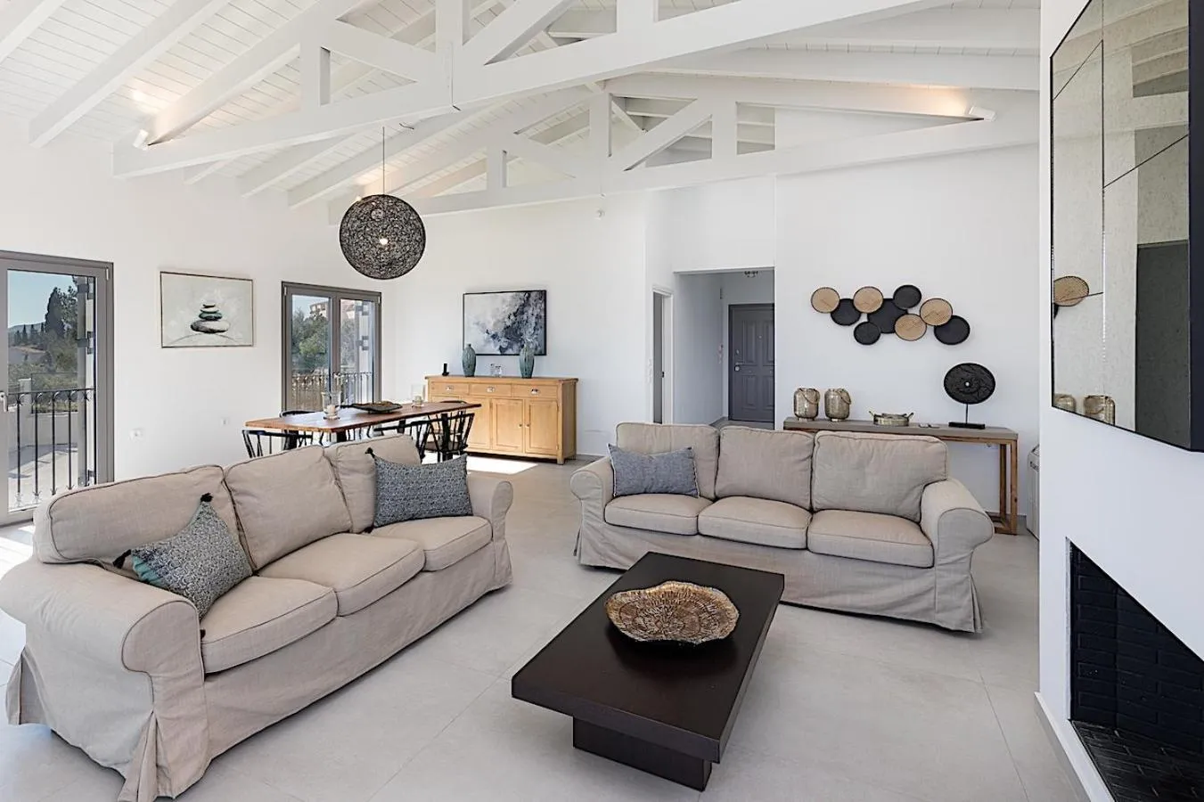 Living room in Villa Giem