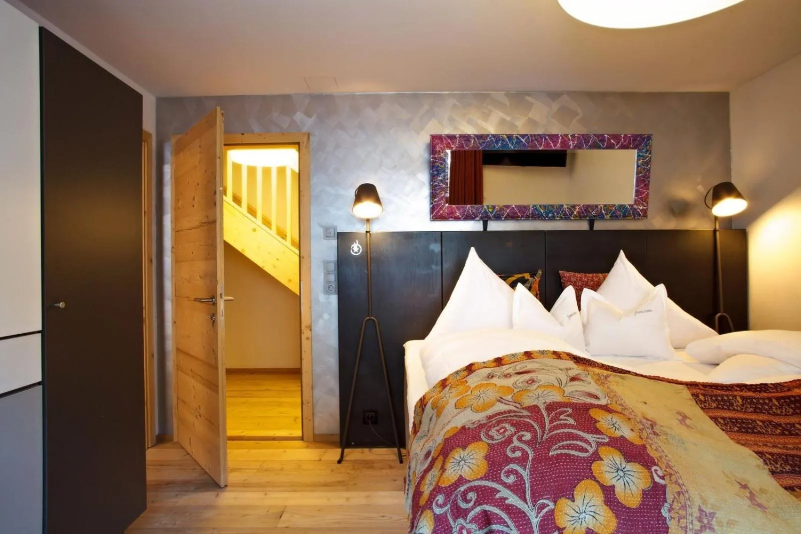 Bed in Raffl's Tyrol Hotel