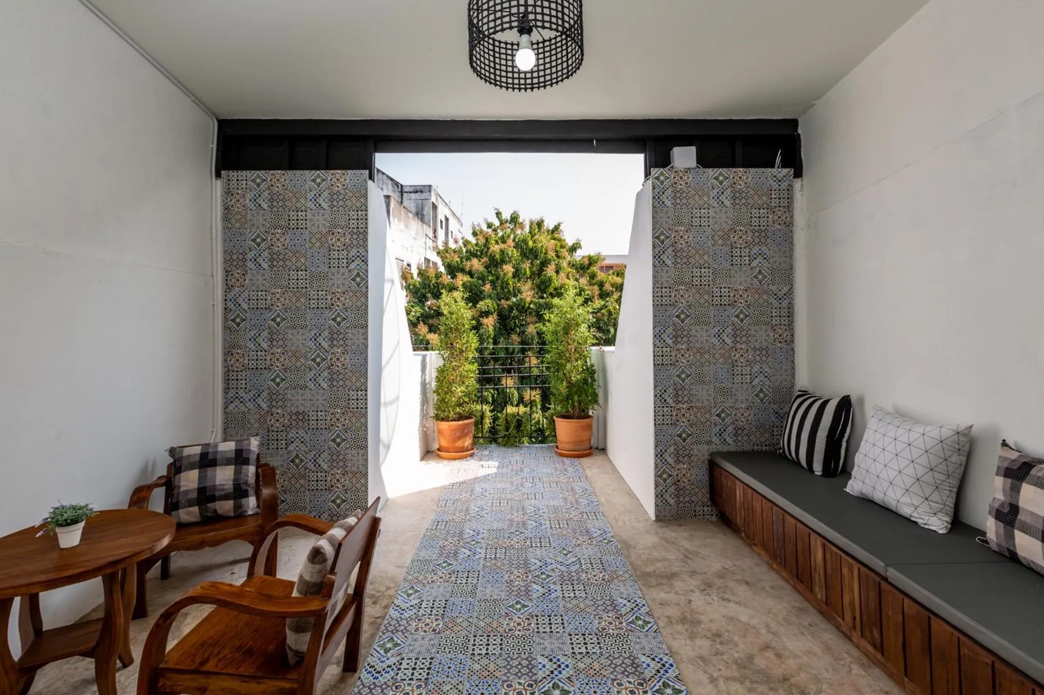 Balcony/Terrace in My Way Hostel Chiang Mai