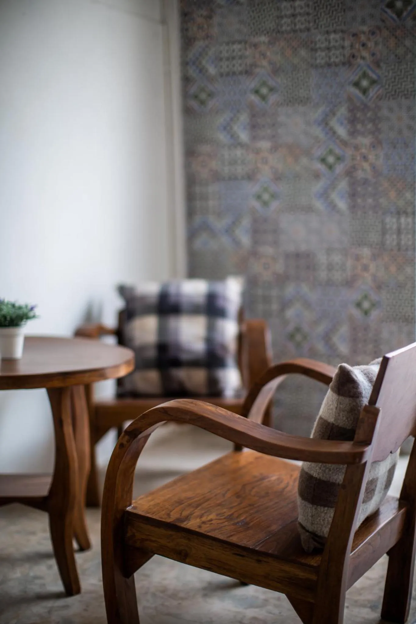 Living room in My Way Hostel Chiang Mai